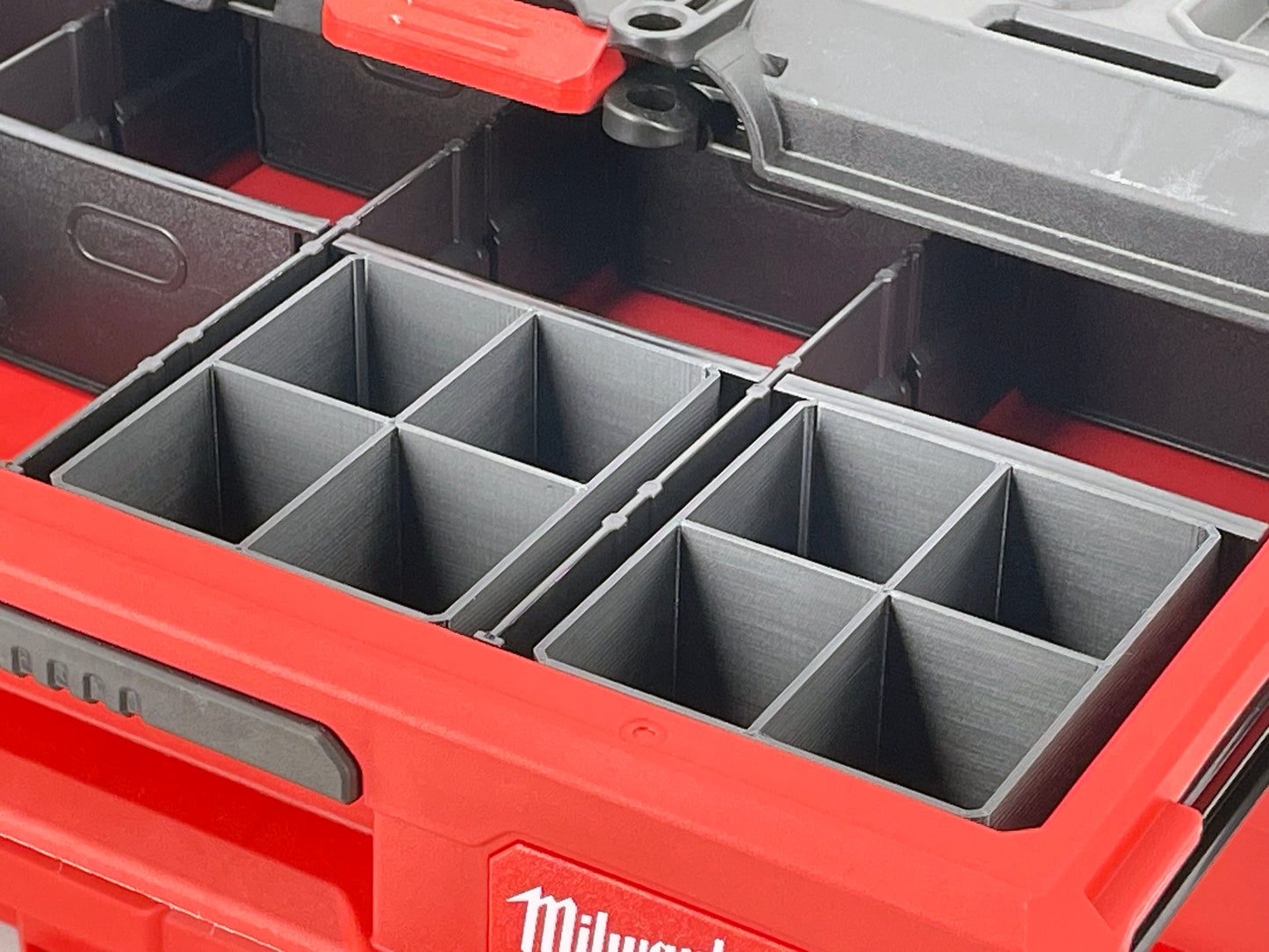 Milwaukee Packout Multi-Depth 3-Drawer (Upper) Tool Box Compatible Small Nesting Bins - Black