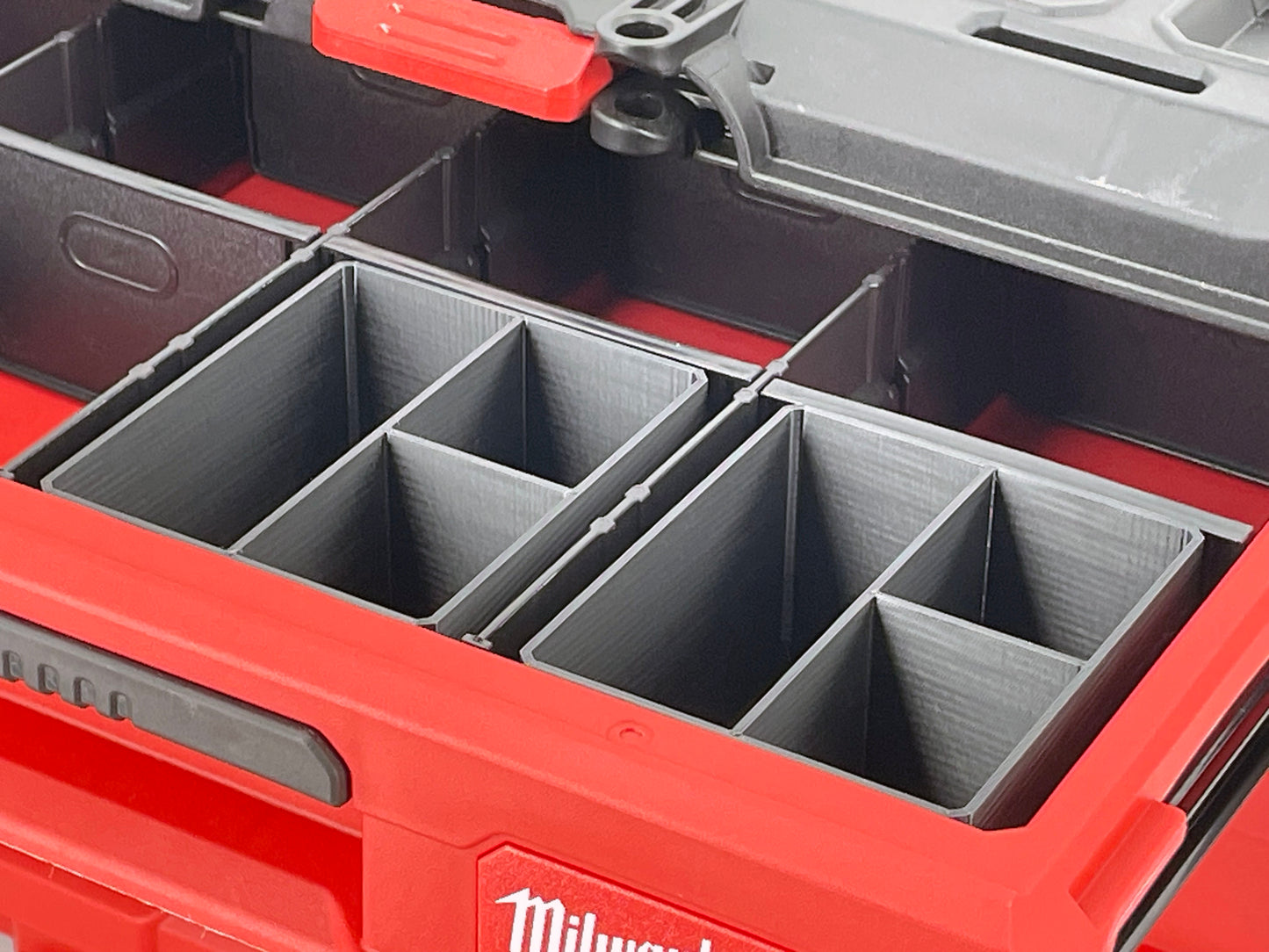 Milwaukee Packout Multi-Depth 3-Drawer (Upper) Tool Box Compatible Small Nesting Bins - Black