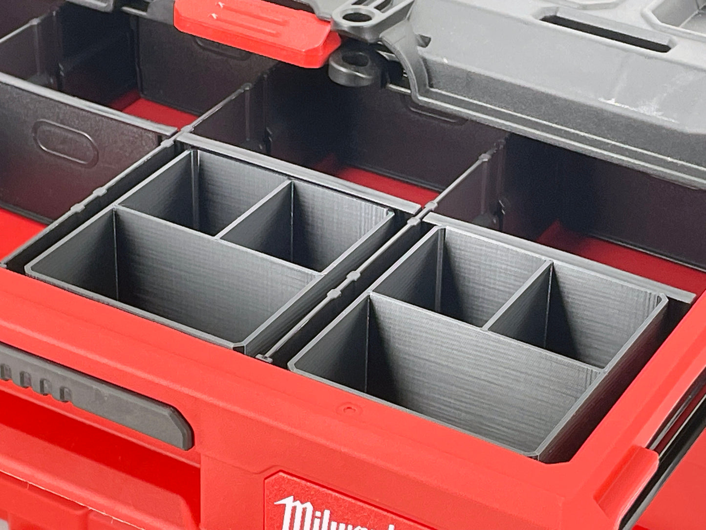 Milwaukee Packout Multi-Depth 3-Drawer (Upper) Tool Box Compatible Small Nesting Bins - Black