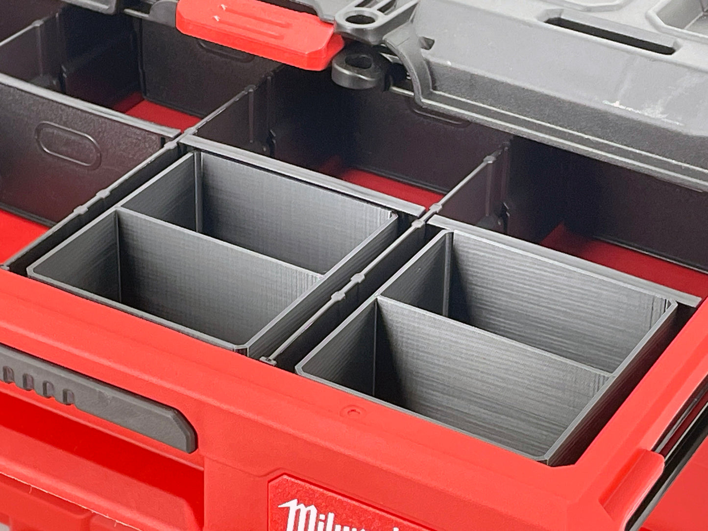 Milwaukee Packout Multi-Depth 3-Drawer (Upper) Tool Box Compatible Small Nesting Bins - Black