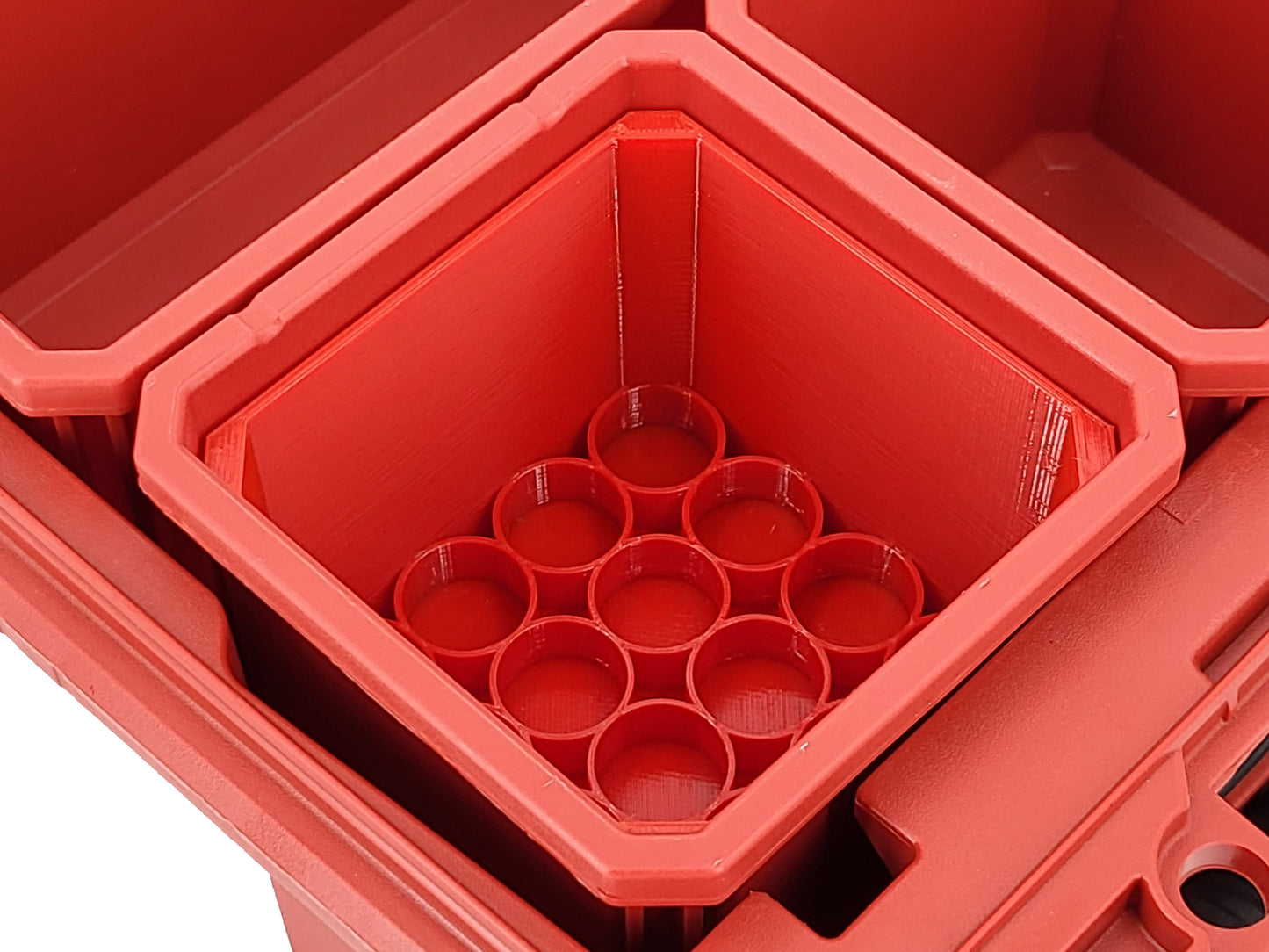 Milwaukee Packout Compact Organizer Compatible 18650 CR123 Lithium Battery Insert Bin