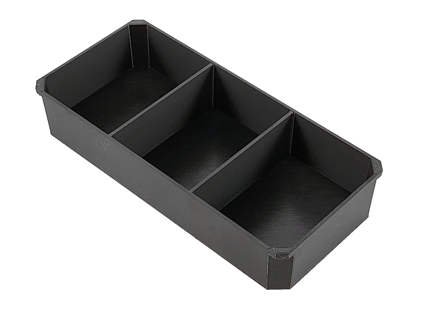 Milwaukee Packout Compact Organizer Compatible 3rd Height Long Nesting Bins - Black