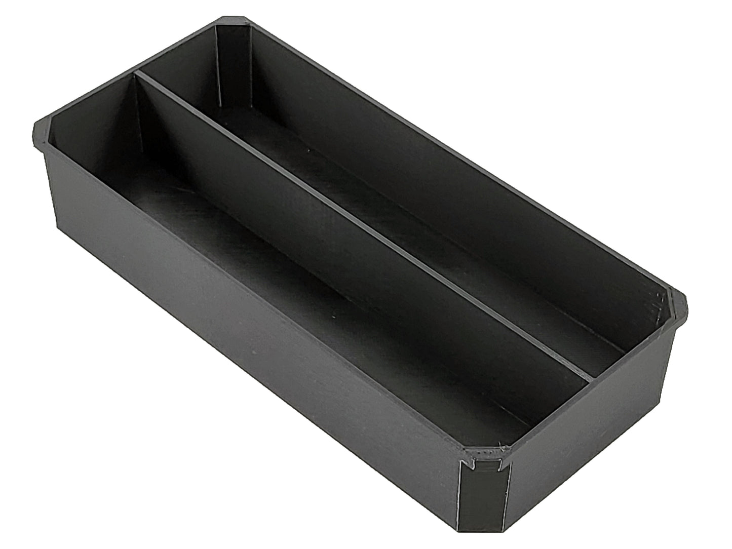 Milwaukee Packout Compact Organizer Compatible 3rd Height Long Nesting Bins - Black
