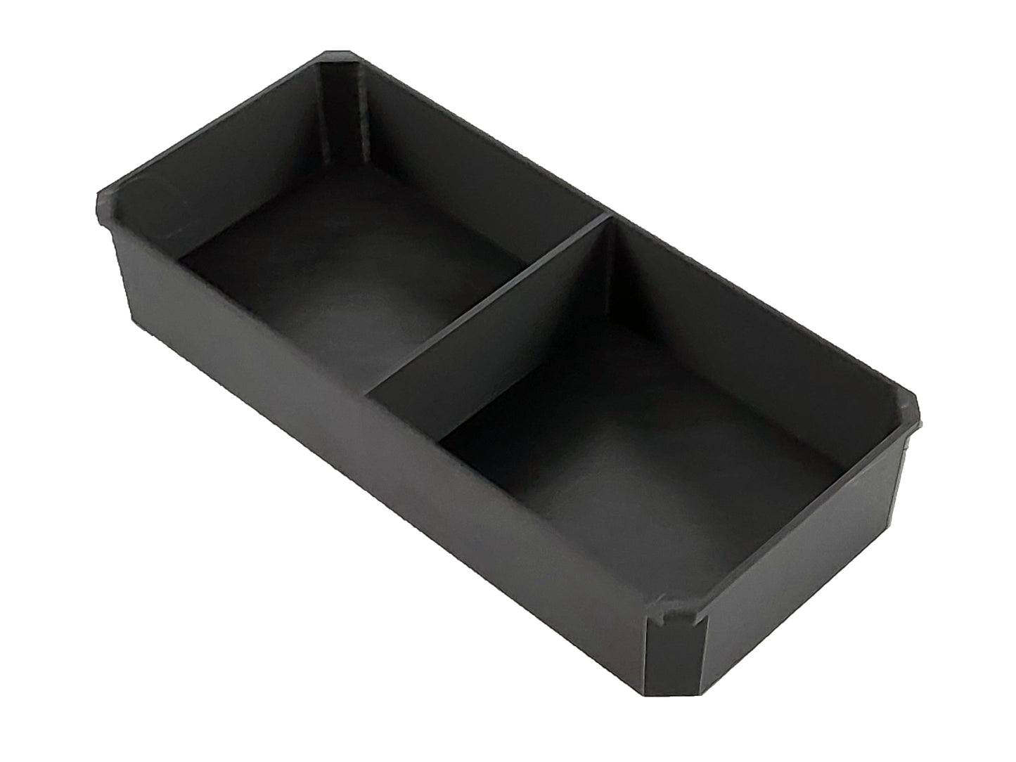 Milwaukee Packout Organizer Compatible 3rd Height Long Nesting Bins - Black