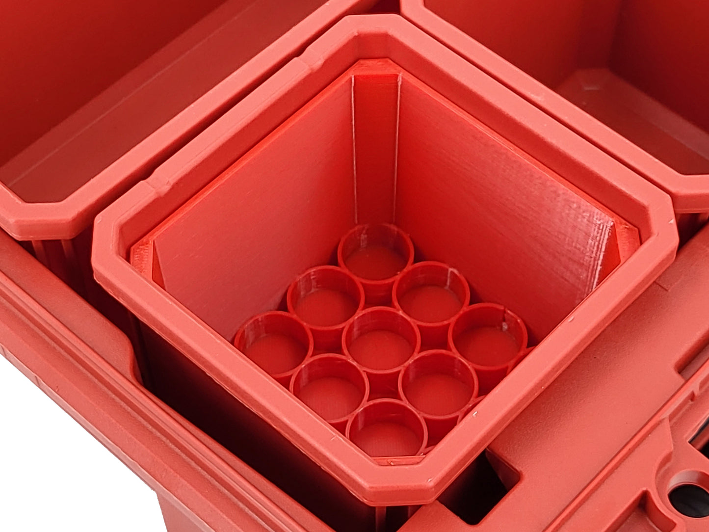 Milwaukee Packout Compact Organizer Compatible 18650 CR123 Lithium Battery Insert Bin
