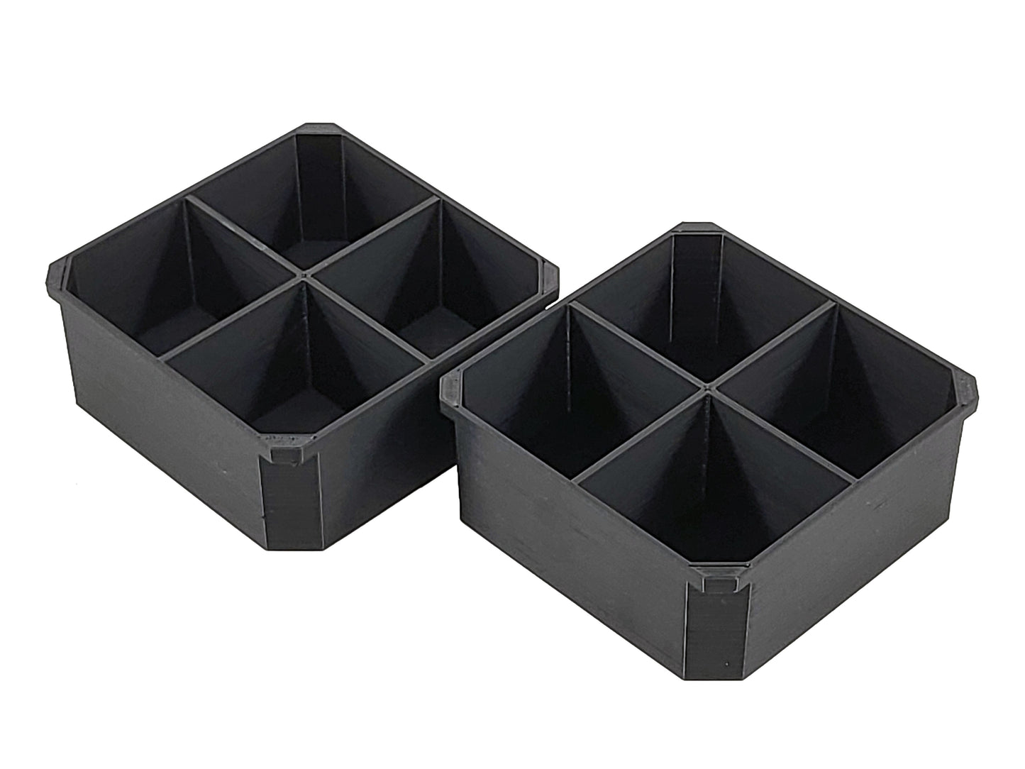 Milwaukee Packout Compact Organizer Compatible 3rd Height Square Nesting Bins - Black