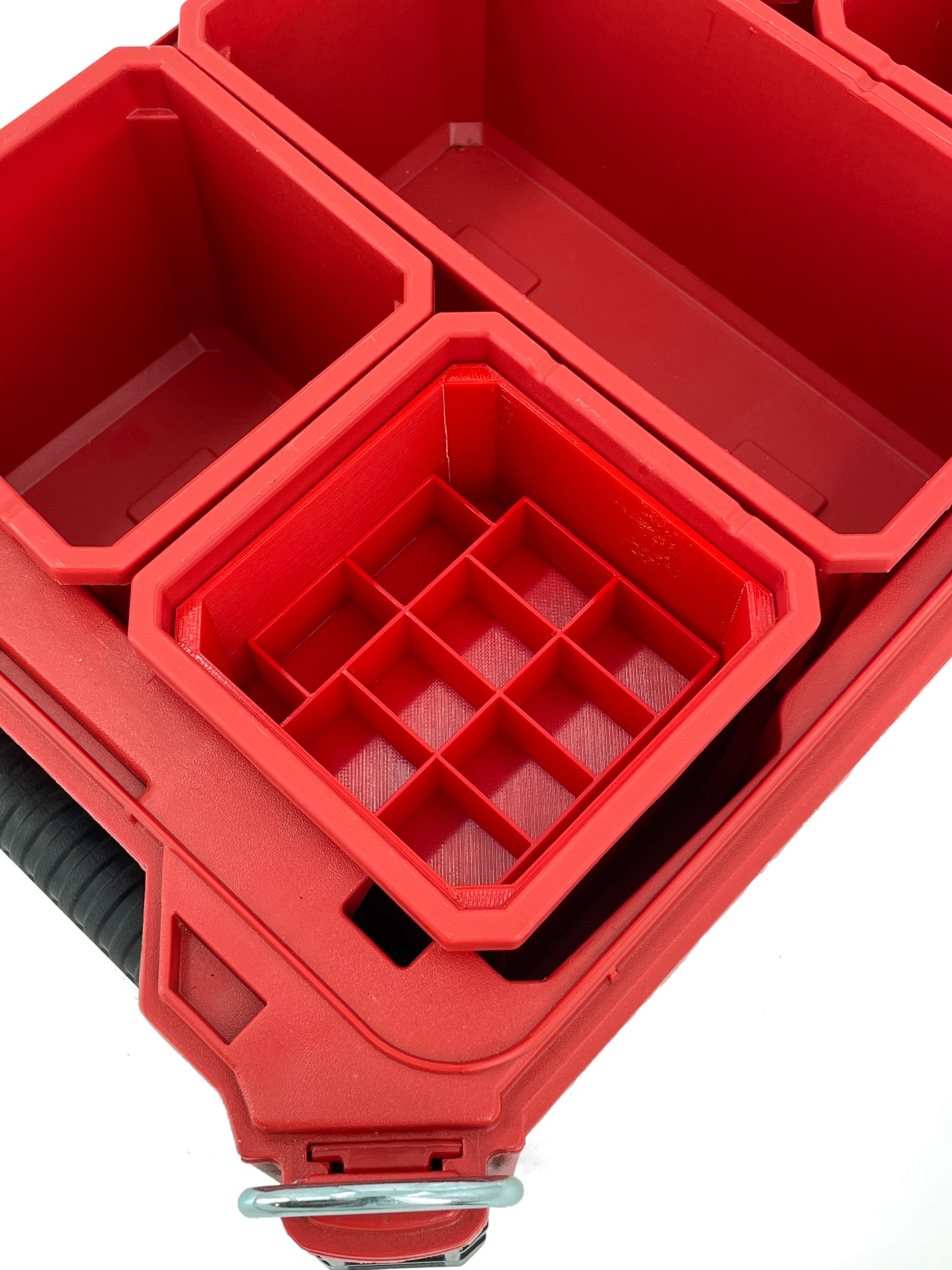 Milwaukee Packout Compact Organizer Compatible AA AAA C D 9V BTN Square Battery Insert Bin