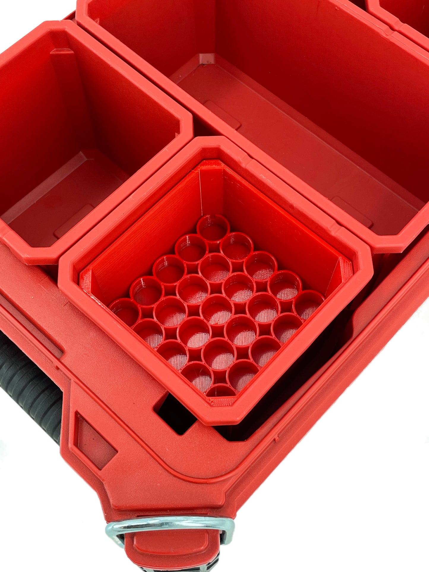 Milwaukee Packout Compact Organizer Compatible AA AAA C D 9V BTN Square Battery Insert Bin