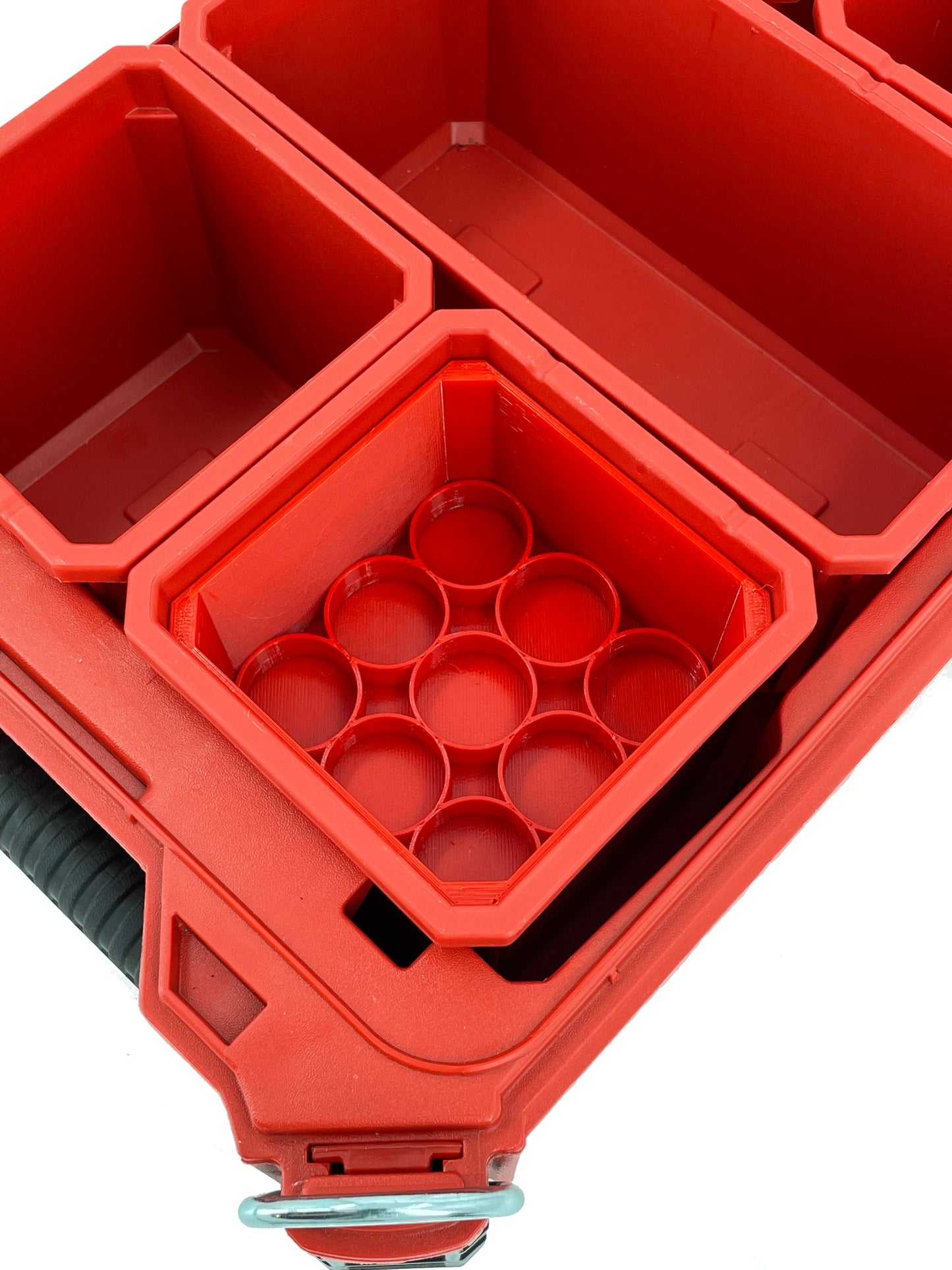 Milwaukee Packout Compact Organizer Compatible AA AAA C D 9V BTN Square Battery Insert Bin