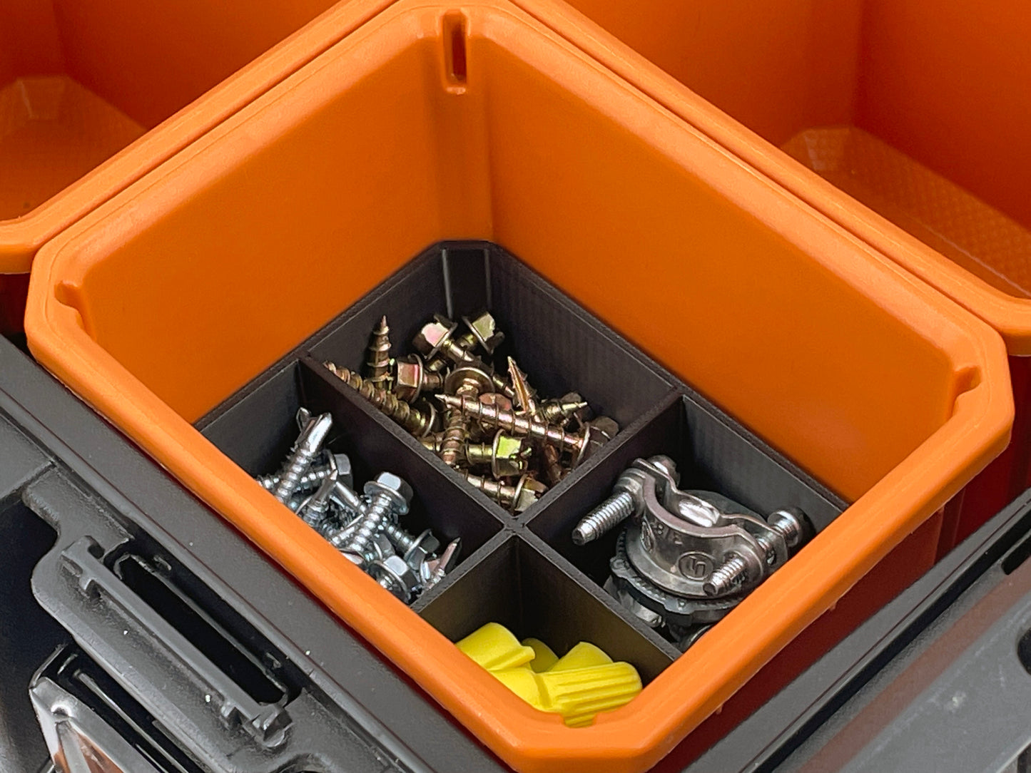 Ridgid Pro Organizer Compatible Small Nesting Bin Set - Black