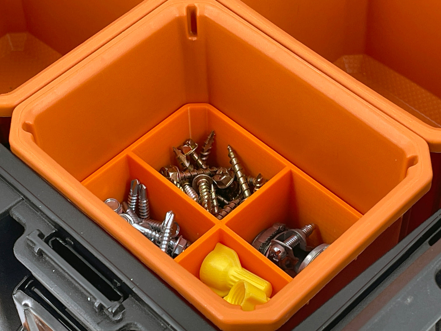 Ridgid Pro Organizer Compatible Small Nesting Bin Set - Orange