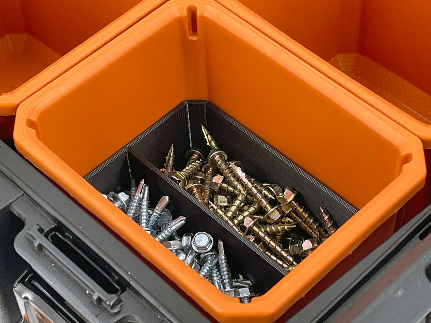 Ridgid Pro Organizer Compatible Small Nesting Bin Set - Black