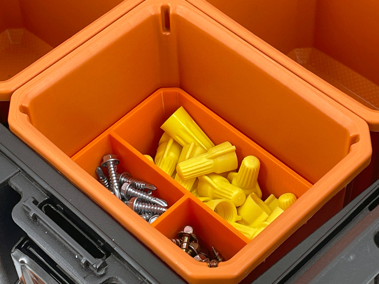 Ridgid Pro Organizer Compatible Small Nesting Bin Set - Orange