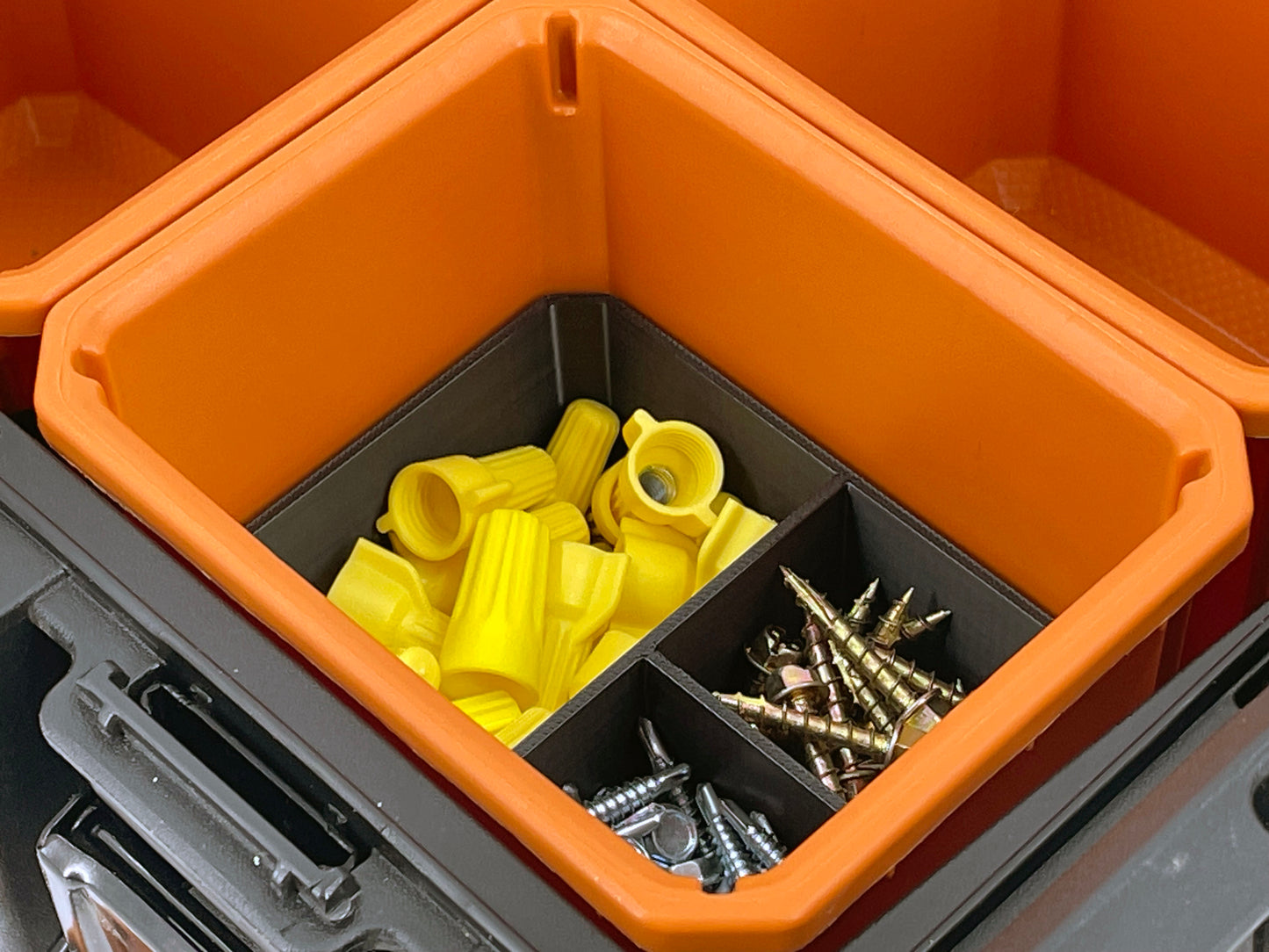 Ridgid Pro Organizer Compatible Small Nesting Bin Set - Black