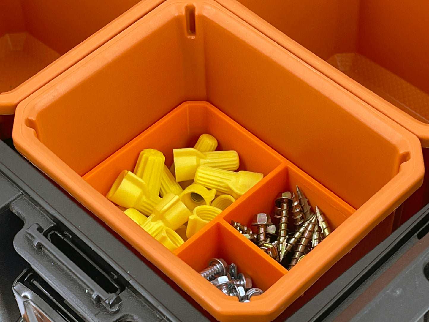 Ridgid Pro Organizer Compatible Small Nesting Bin Set - Orange