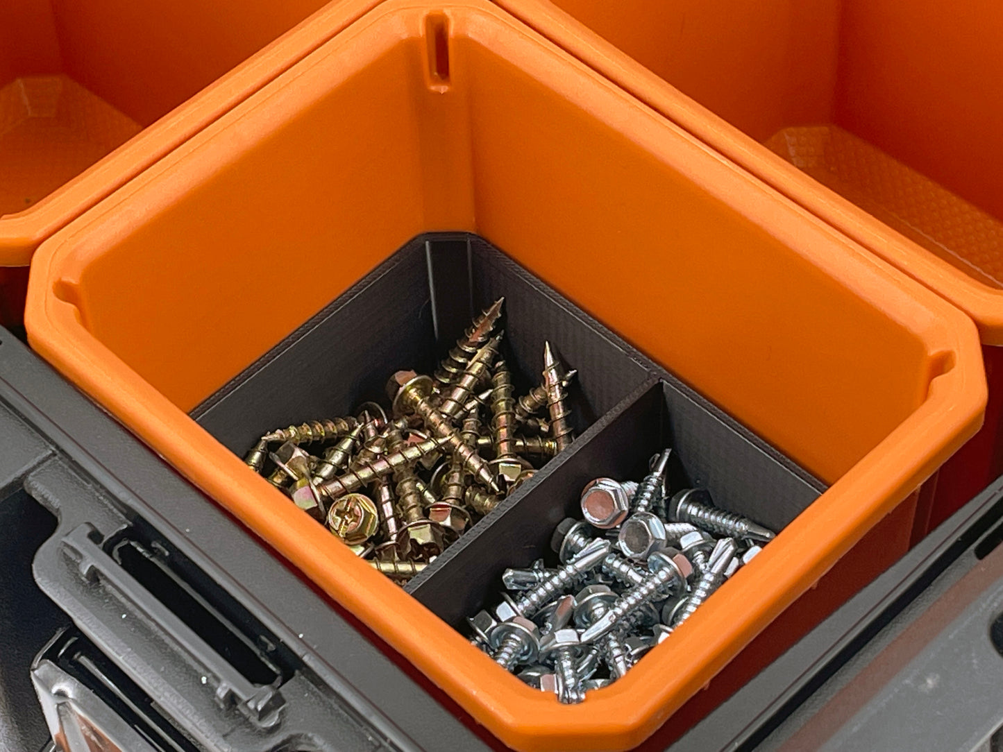 Ridgid Pro Organizer Compatible Small Nesting Bin Set - Black