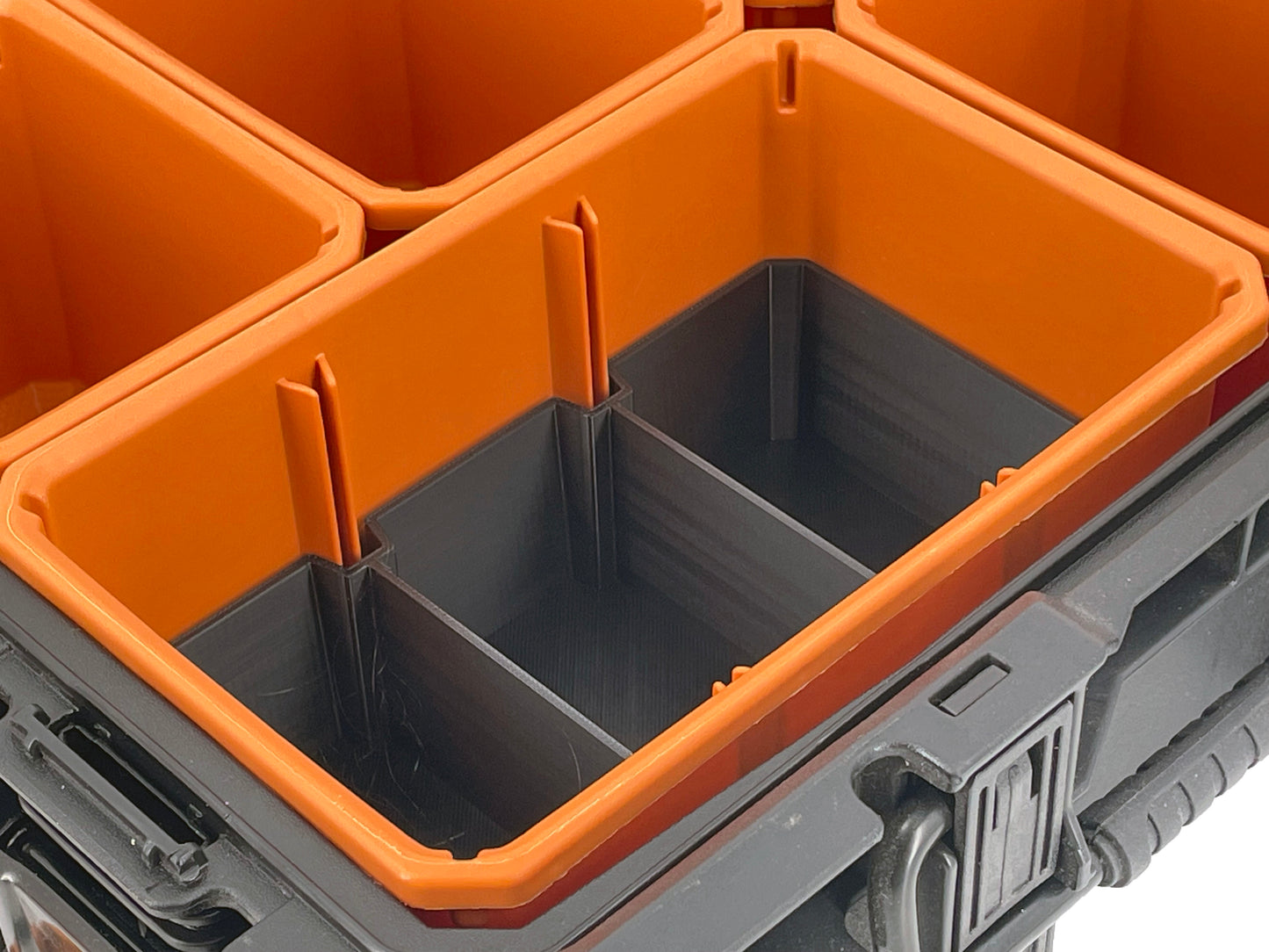 Ridgid Pro Organizer Compatible Large Nesting Bin Set - Black