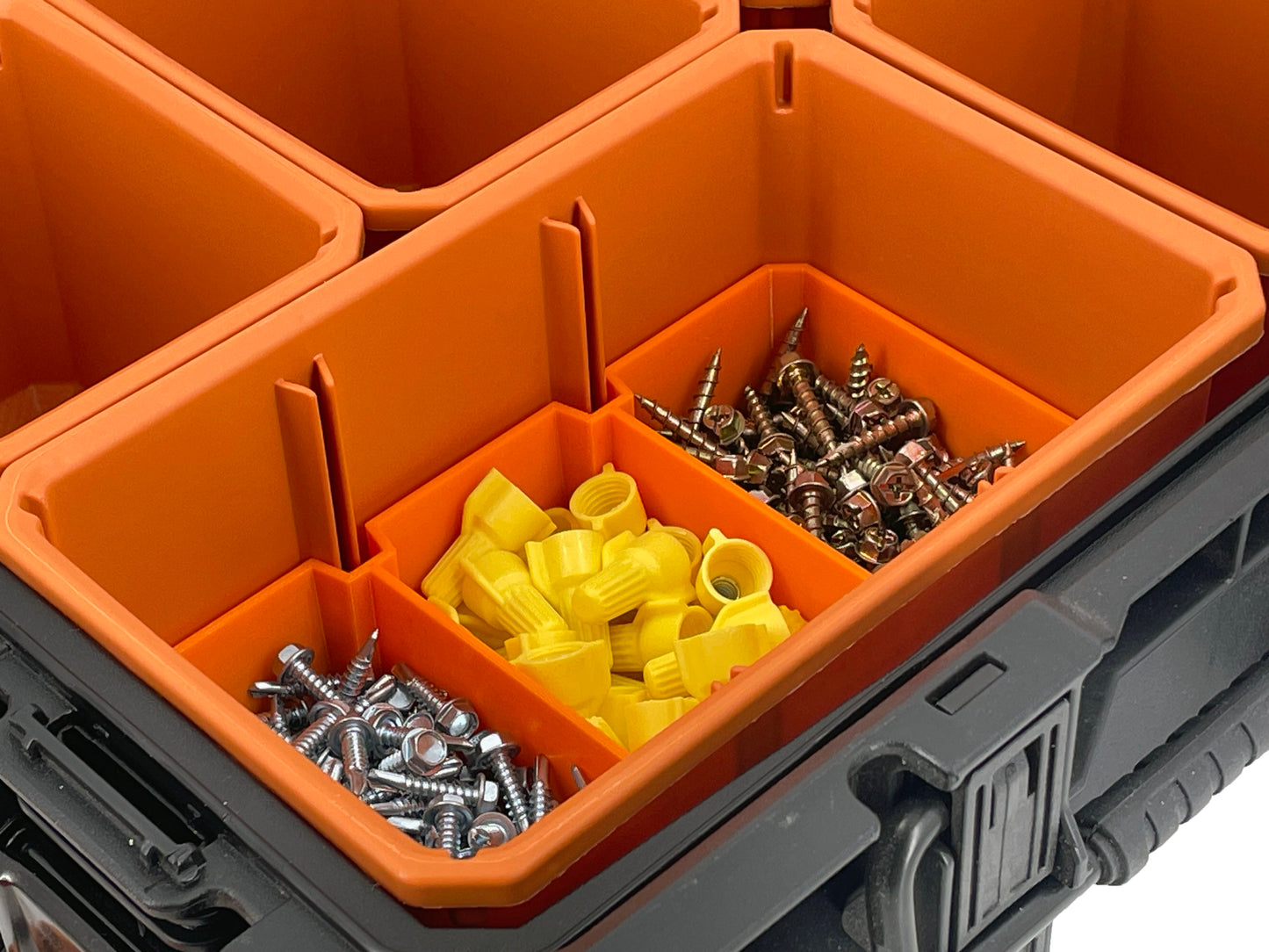 Ridgid Pro Organizer Compatible Large Nesting Bin Set - Orange