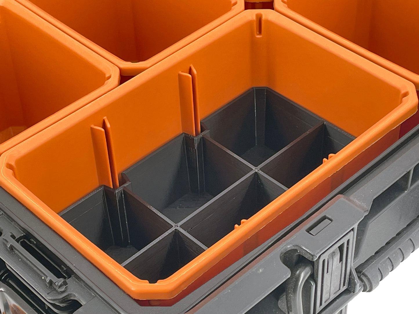 Ridgid Pro Organizer Compatible Large Nesting Bin Set - Black