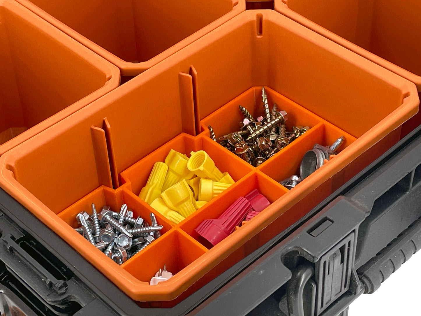 Ridgid Pro Organizer Compatible Large Nesting Bin Set - Orange