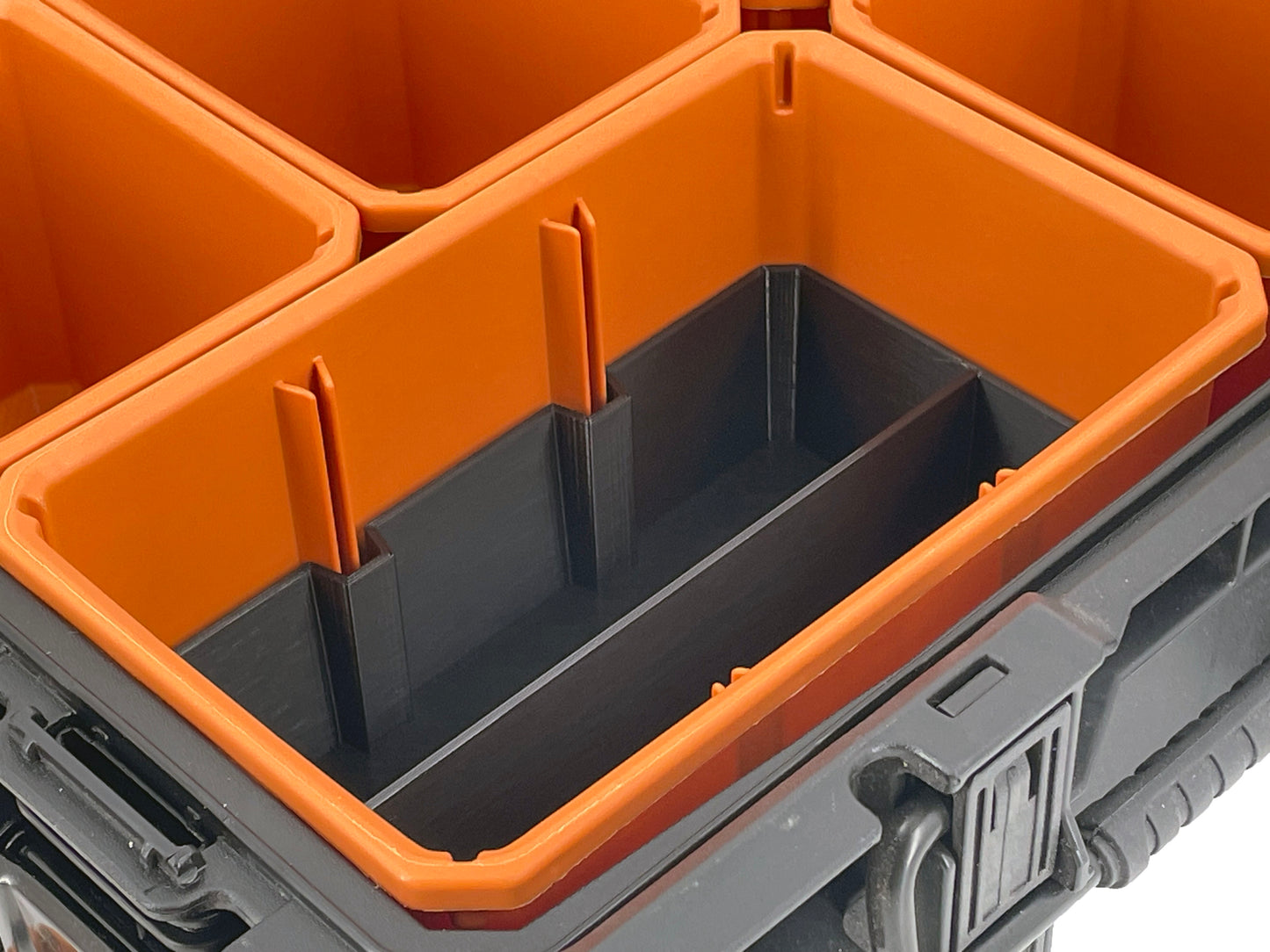 Ridgid Pro Organizer Compatible Large Nesting Bin Set - Black