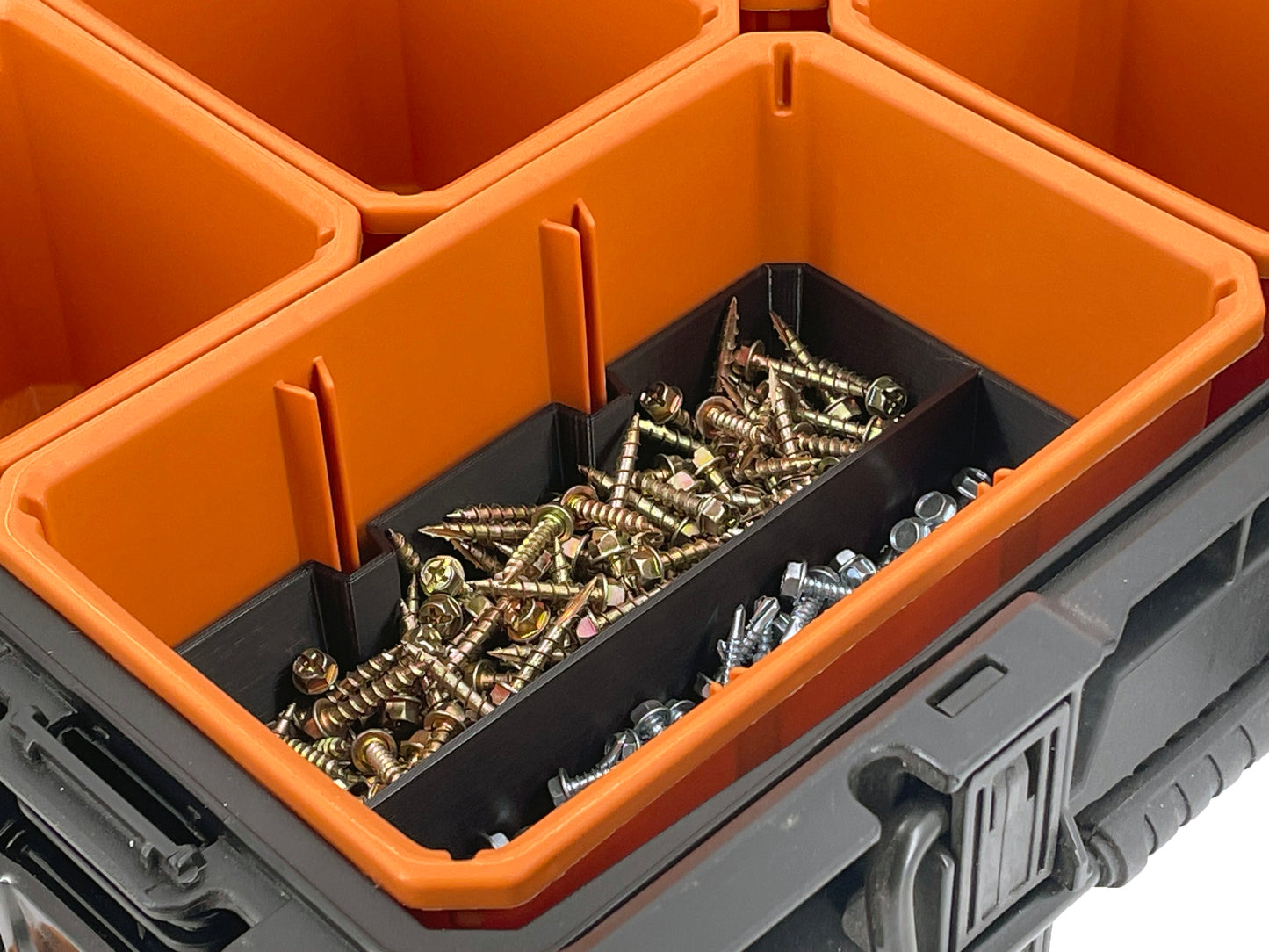 Ridgid Pro Organizer Compatible Large Nesting Bin Set - Black