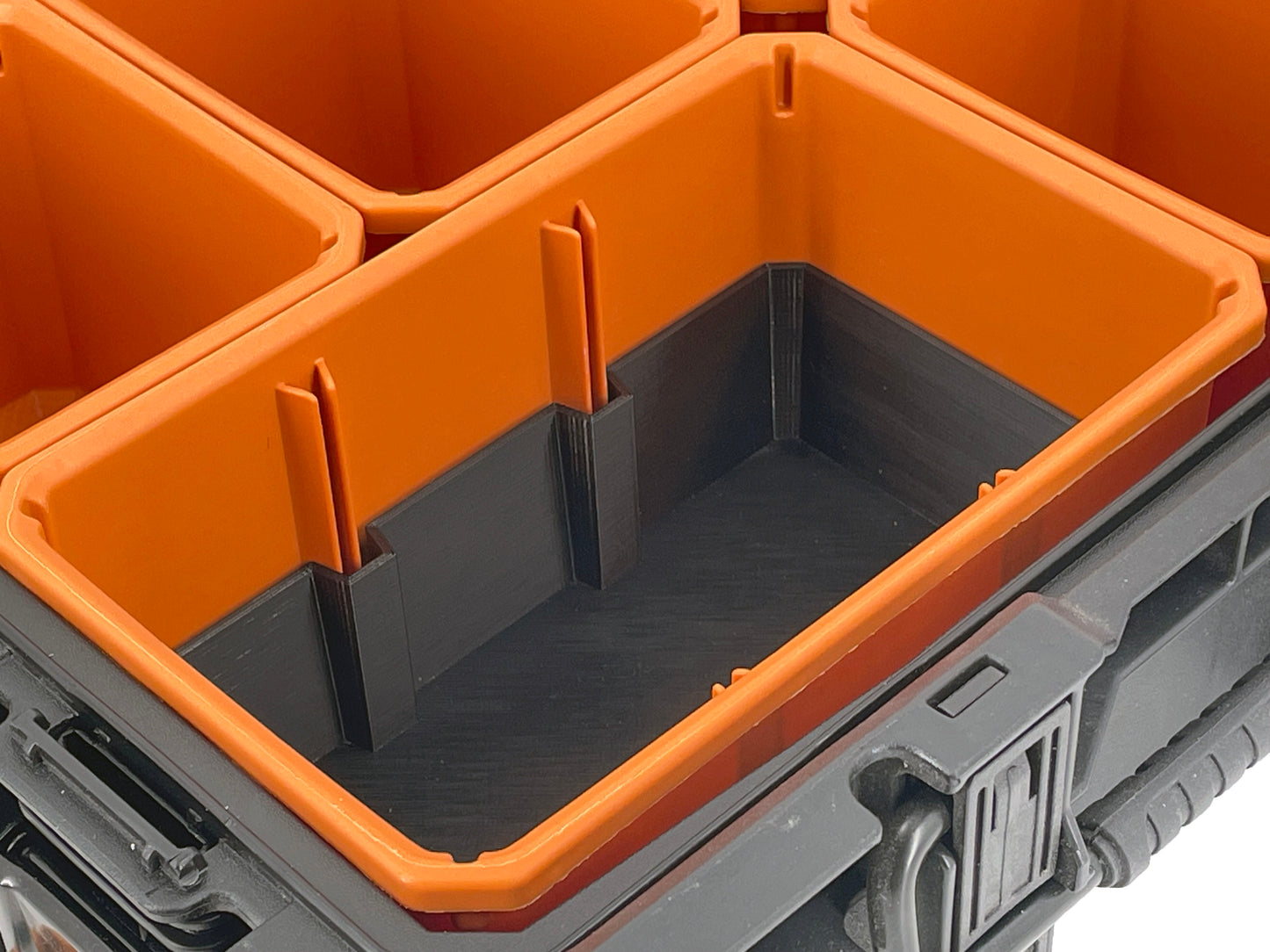 Ridgid Pro Organizer Compatible Large Nesting Bin Set - Black