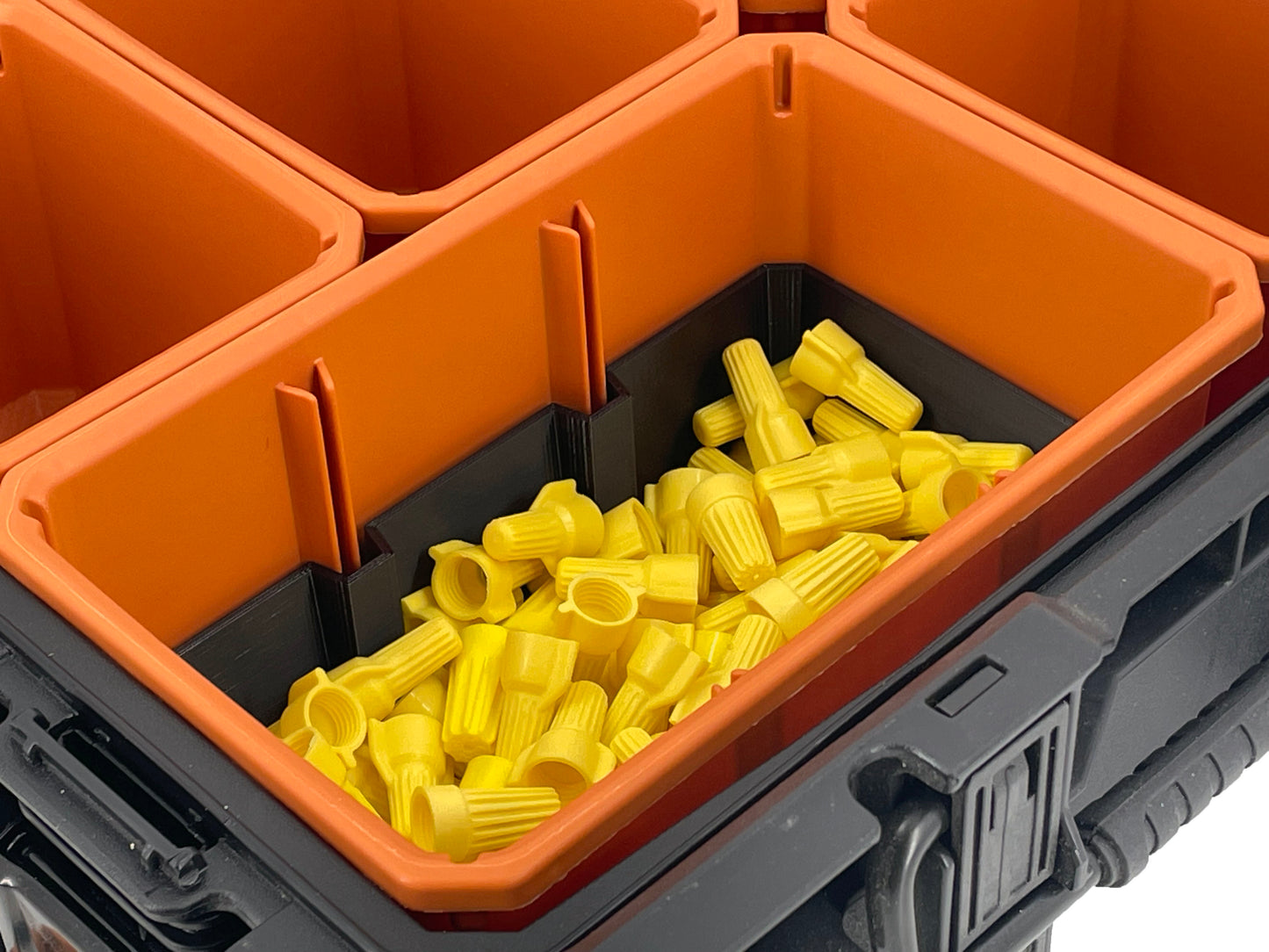 Ridgid Pro Organizer Compatible Large Nesting Bin Set - Black