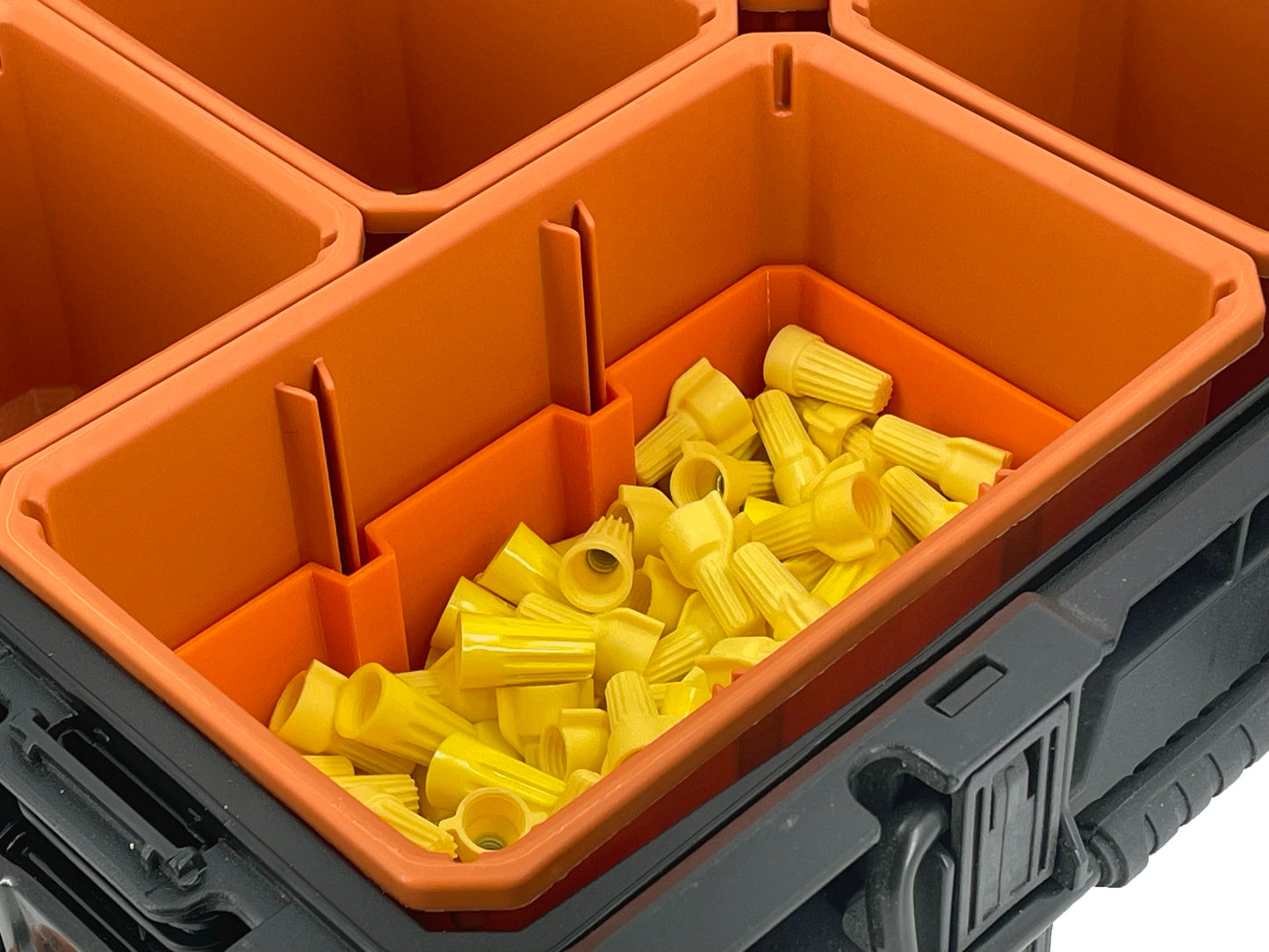 Ridgid Pro Organizer Compatible Large Nesting Bin Set - Orange