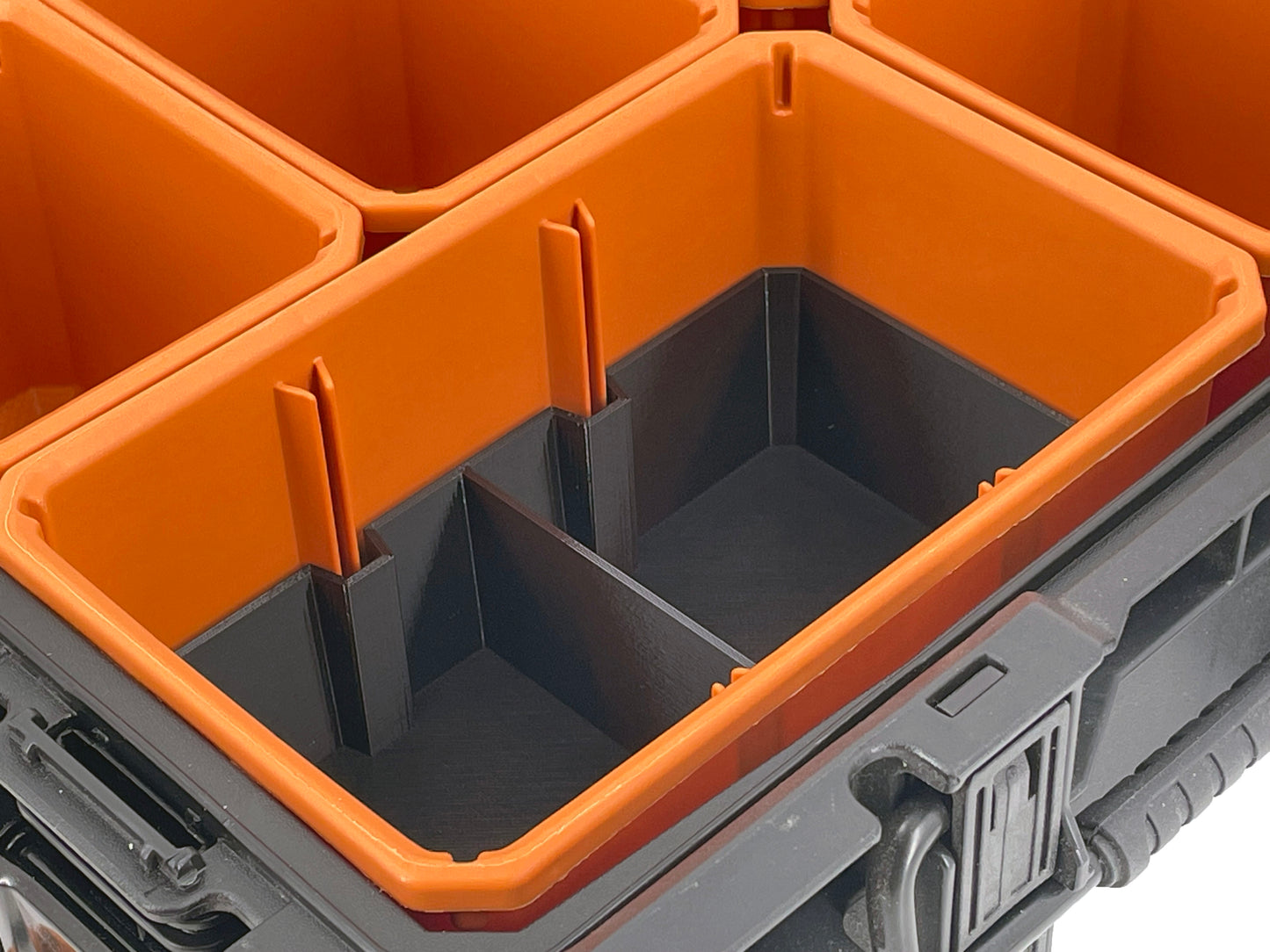 Ridgid Pro Organizer Compatible Large Nesting Bin Set - Black