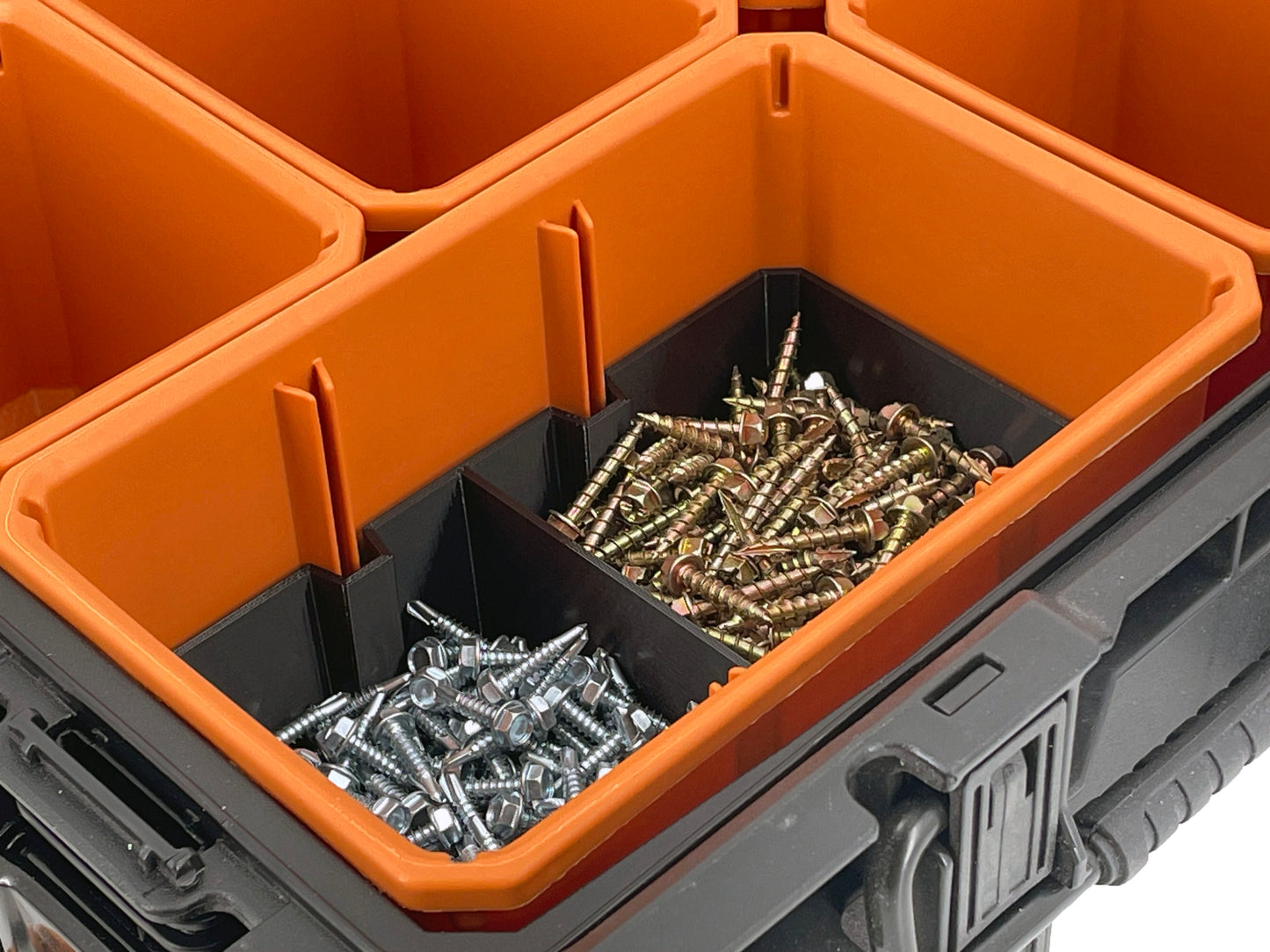 Ridgid Pro Organizer Compatible Large Nesting Bin Set - Black