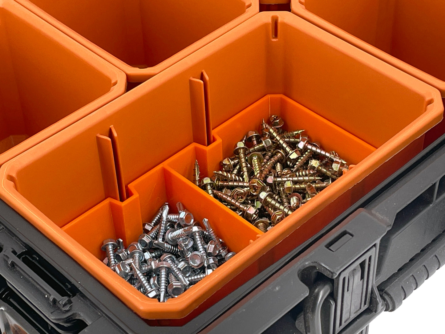 Ridgid Pro Organizer Compatible Large Nesting Bin Set - Orange