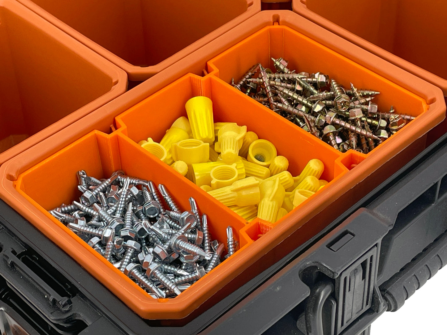 Ridgid Pro Organizer Compatible Large Nesting Bin Set - Orange