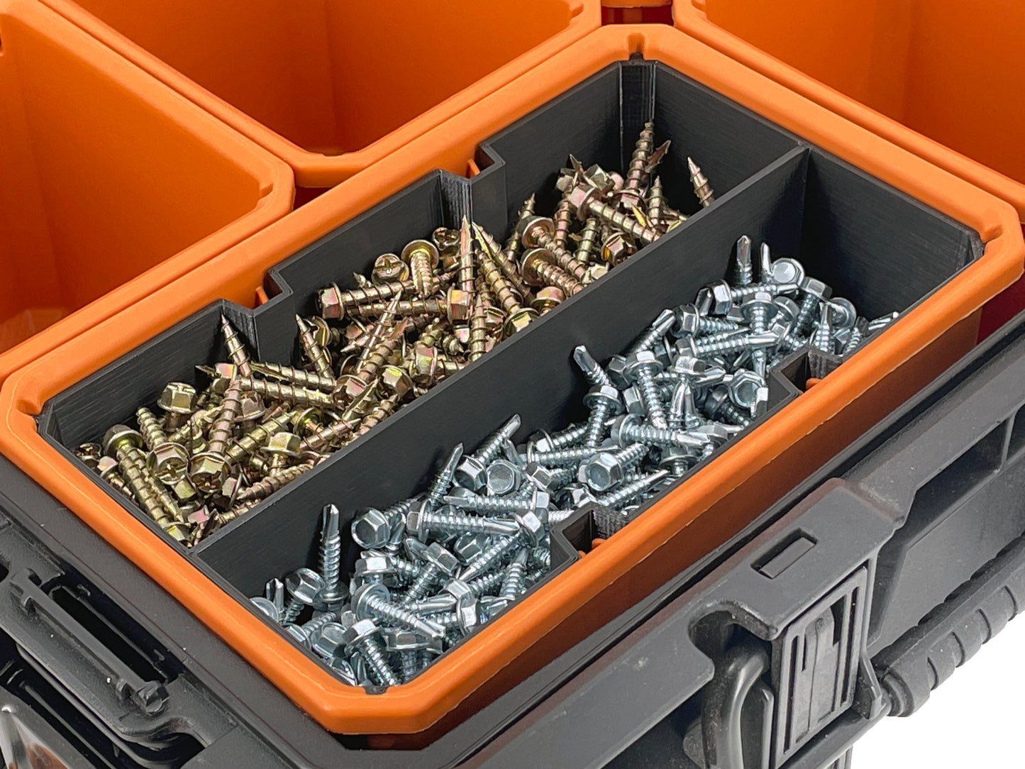 Ridgid Pro Organizer Compatible Large Nesting Bin Set - Black