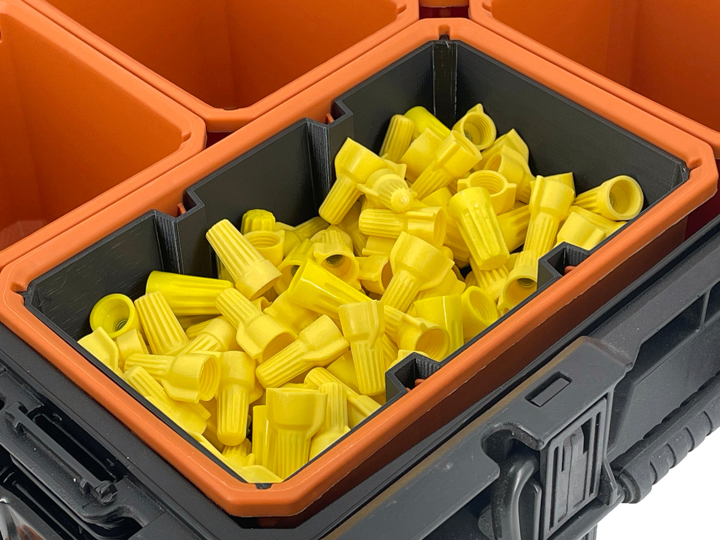 Ridgid Pro Organizer Compatible Large Nesting Bin Set - Black