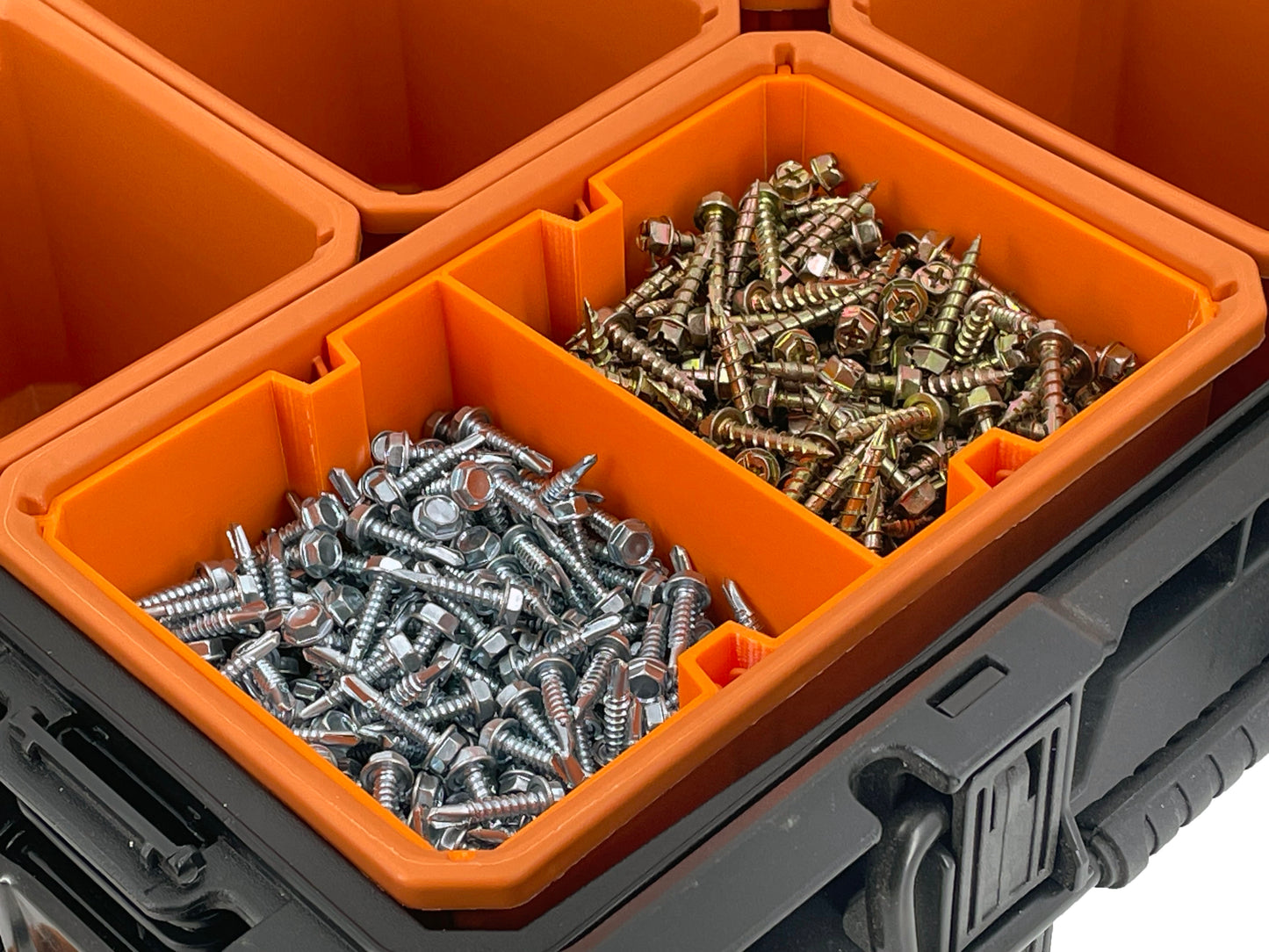 Ridgid Pro Organizer Compatible Large Nesting Bin Set - Orange