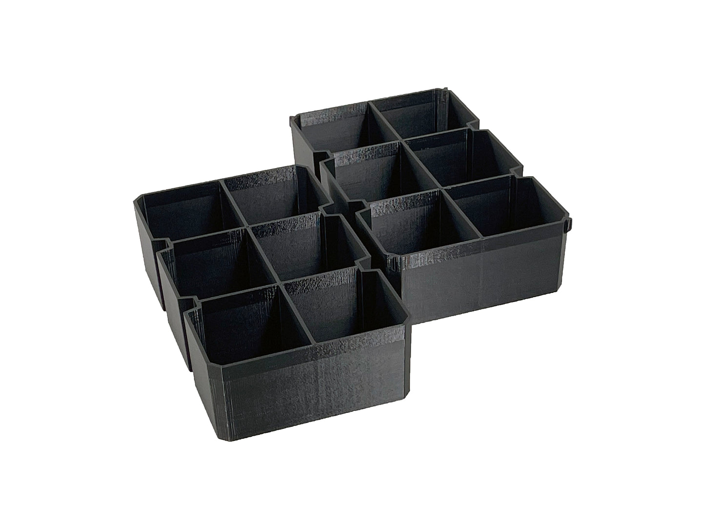 Ridgid Pro Organizer Compatible Large Nesting Bin Set - Black
