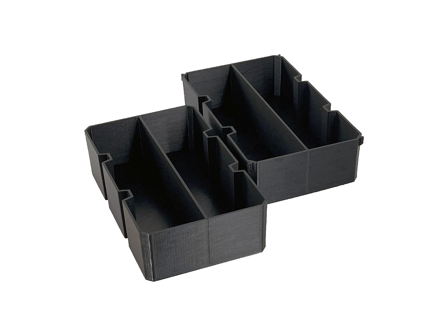 Ridgid Pro Organizer Compatible Large Nesting Bin Set - Black