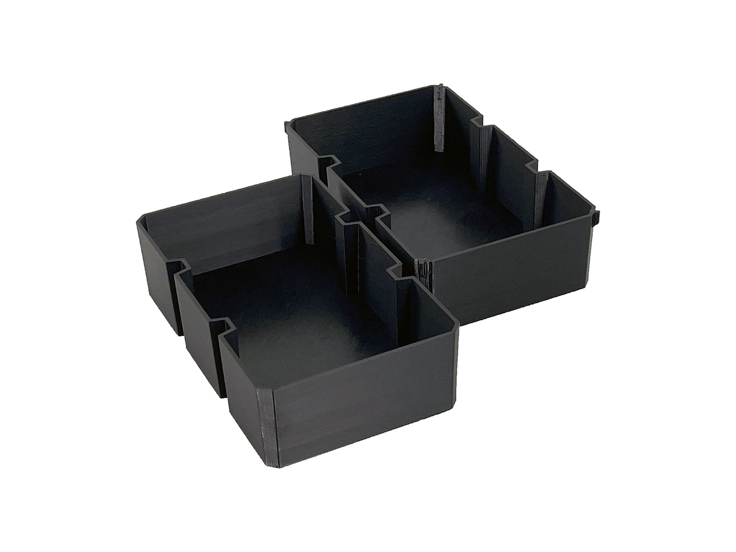 Ridgid Pro Organizer Compatible Large Nesting Bin Set - Black