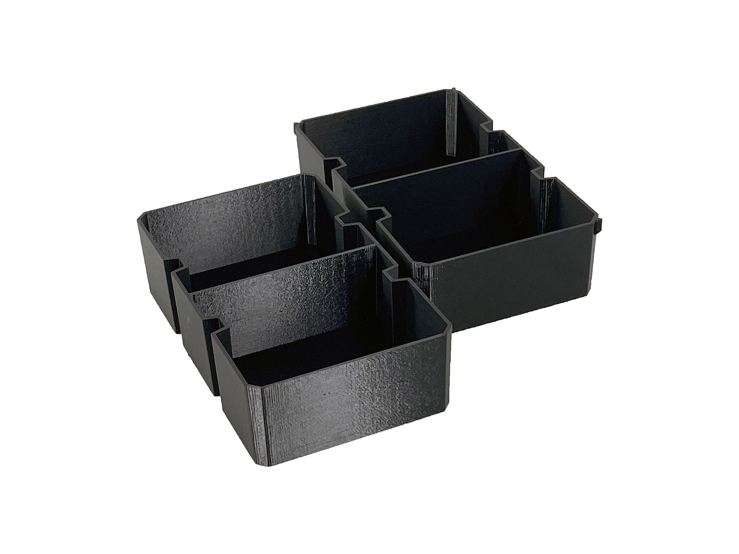Ridgid Pro Organizer Compatible Large Nesting Bin Set - Black