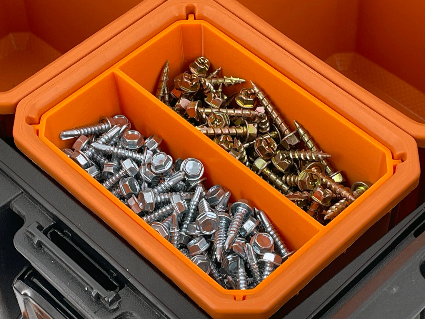 Ridgid Pro Organizer Compatible Small Nesting Bin Set - Orange