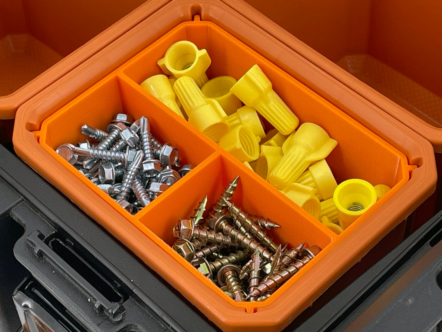 Ridgid Pro Organizer Compatible Small Nesting Bin Set - Orange