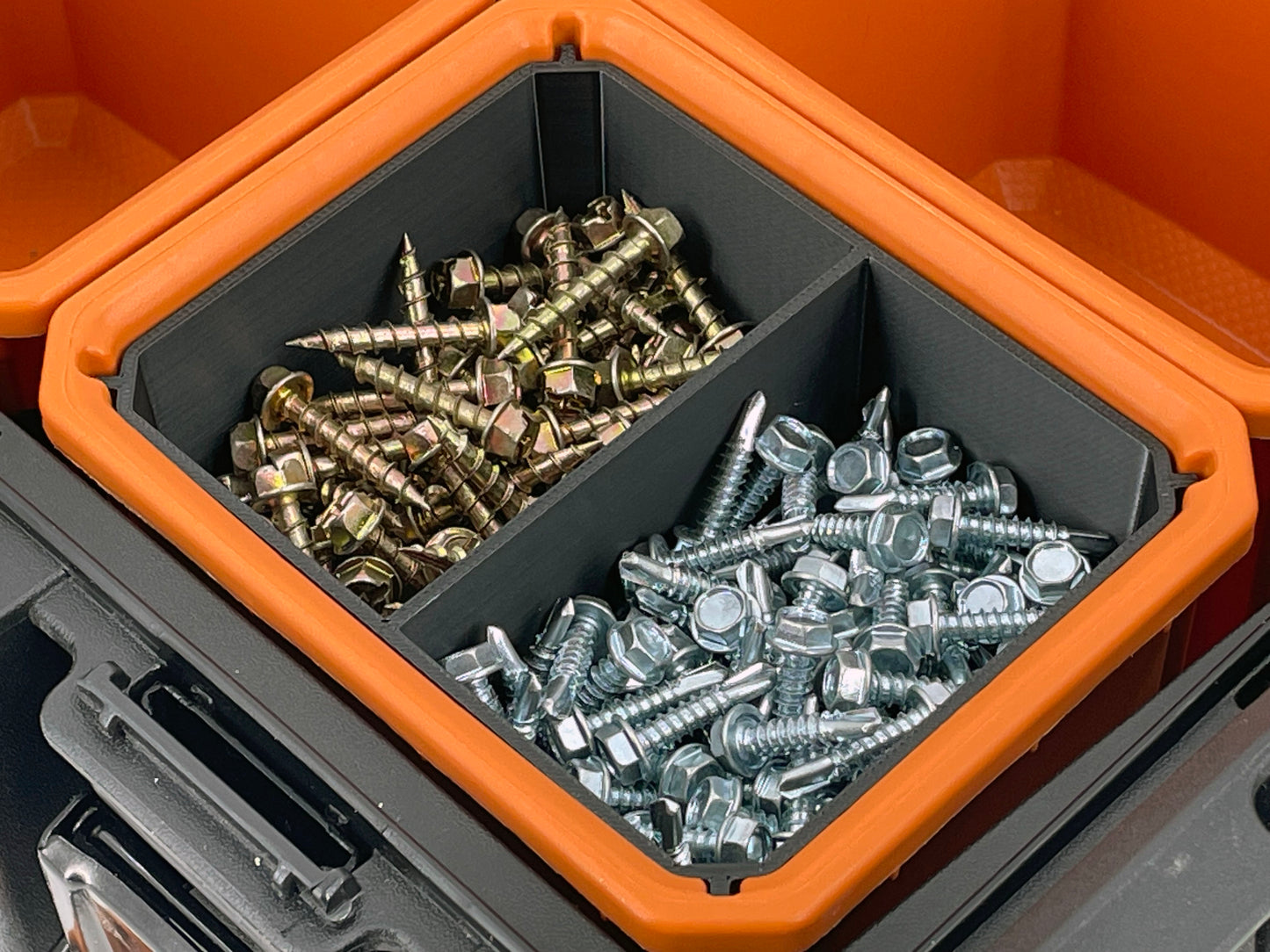Ridgid Pro Organizer Compatible Small Nesting Bin Set - Black