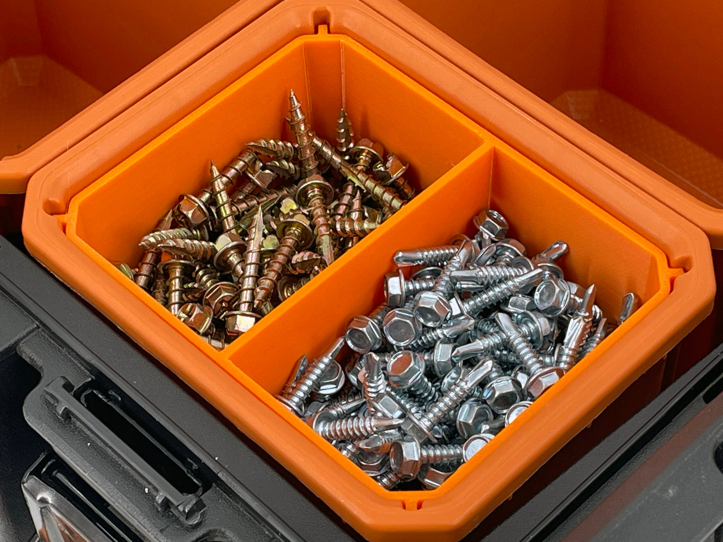 Ridgid Pro Organizer Compatible Small Nesting Bin Set - Orange
