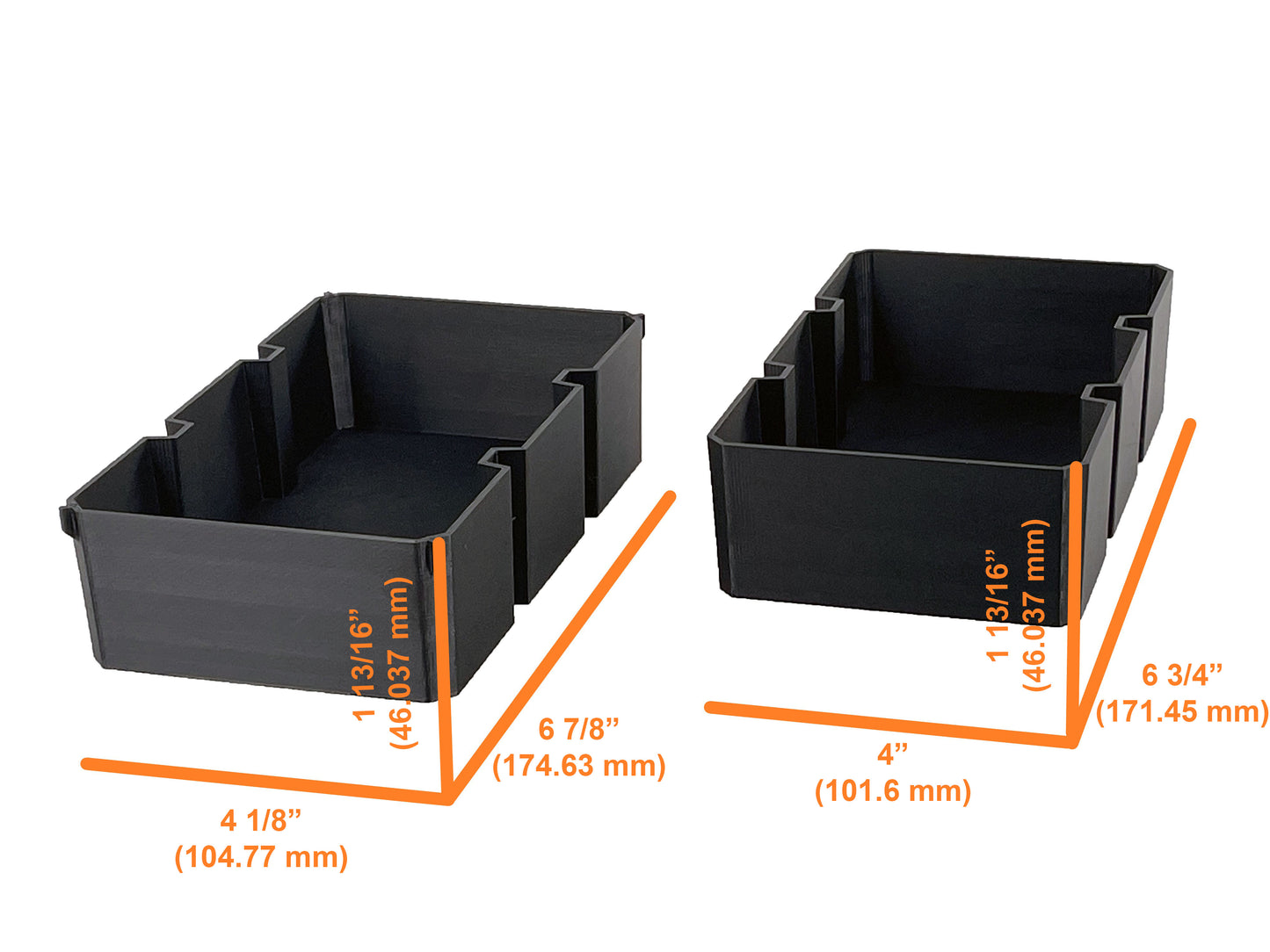 Ridgid Pro Organizer Compatible Large Nesting Bin Set - Black
