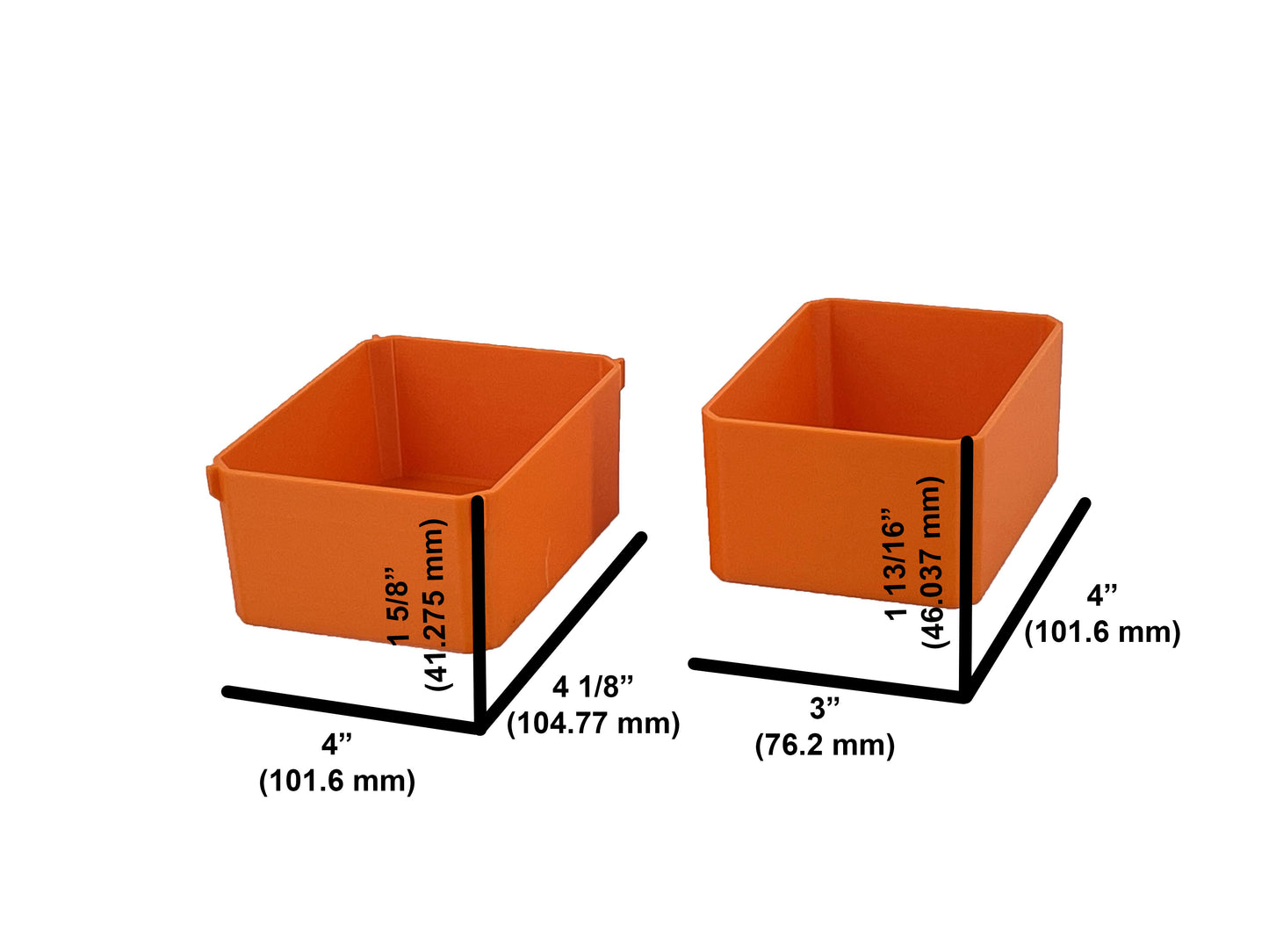 Ridgid Pro Organizer Compatible Small Nesting Bin Set - Orange