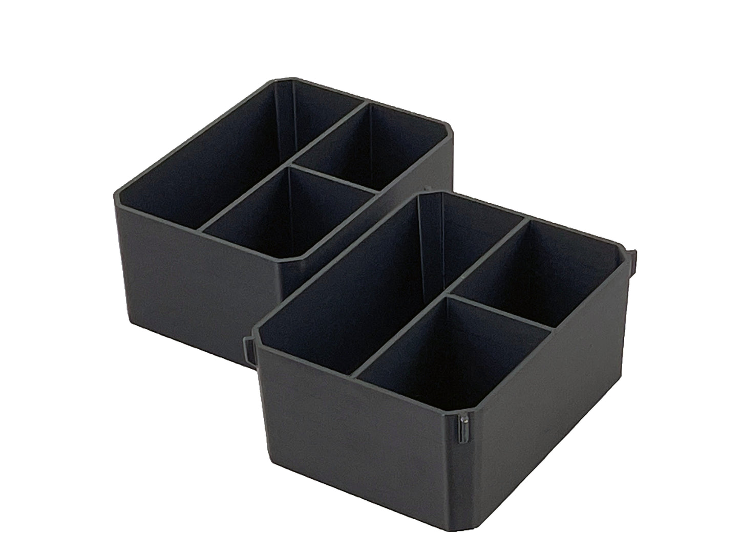 Ridgid Pro Organizer Compatible Small Nesting Bin Set - Black