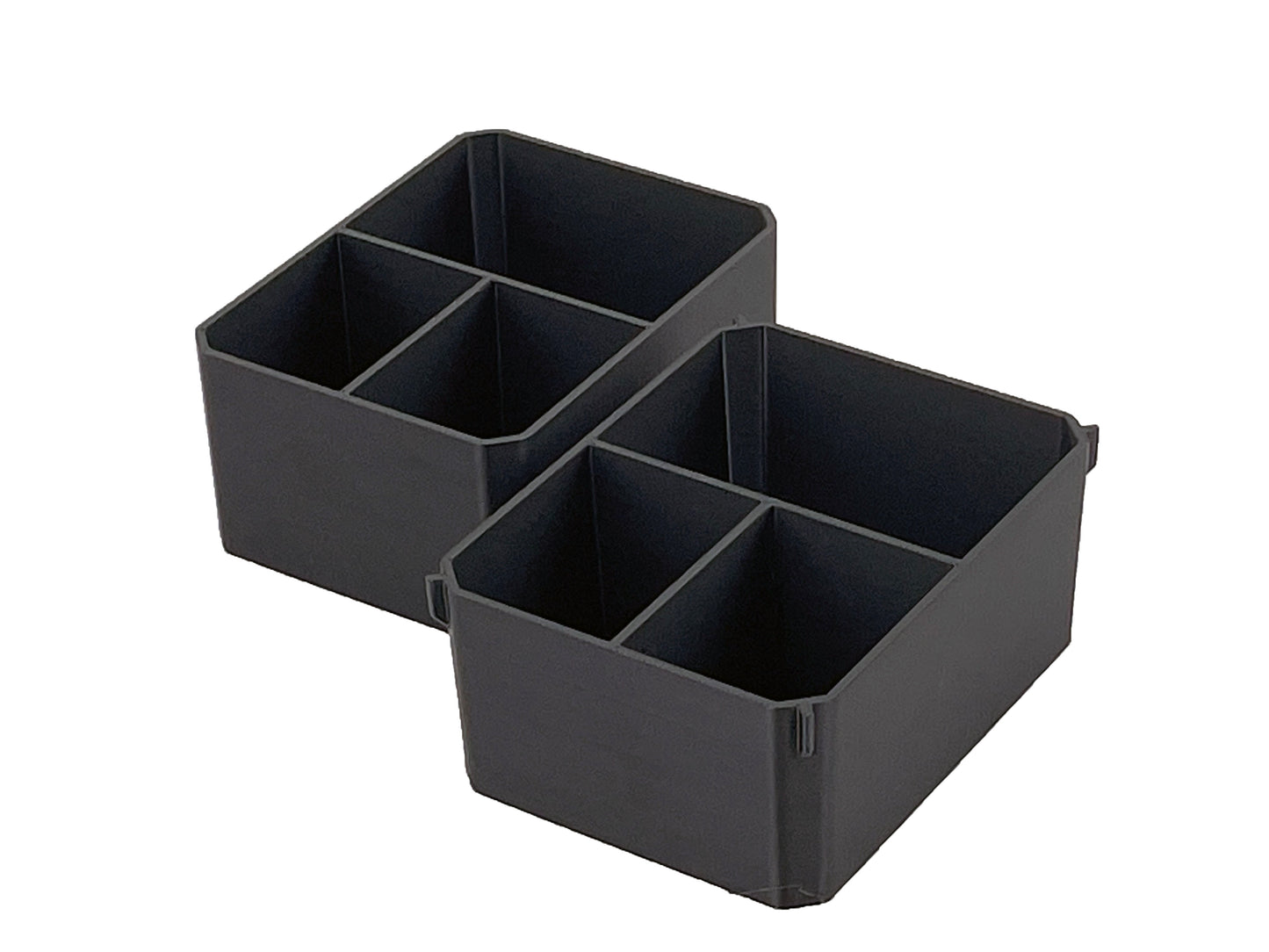 Ridgid Pro Organizer Compatible Small Nesting Bin Set - Black