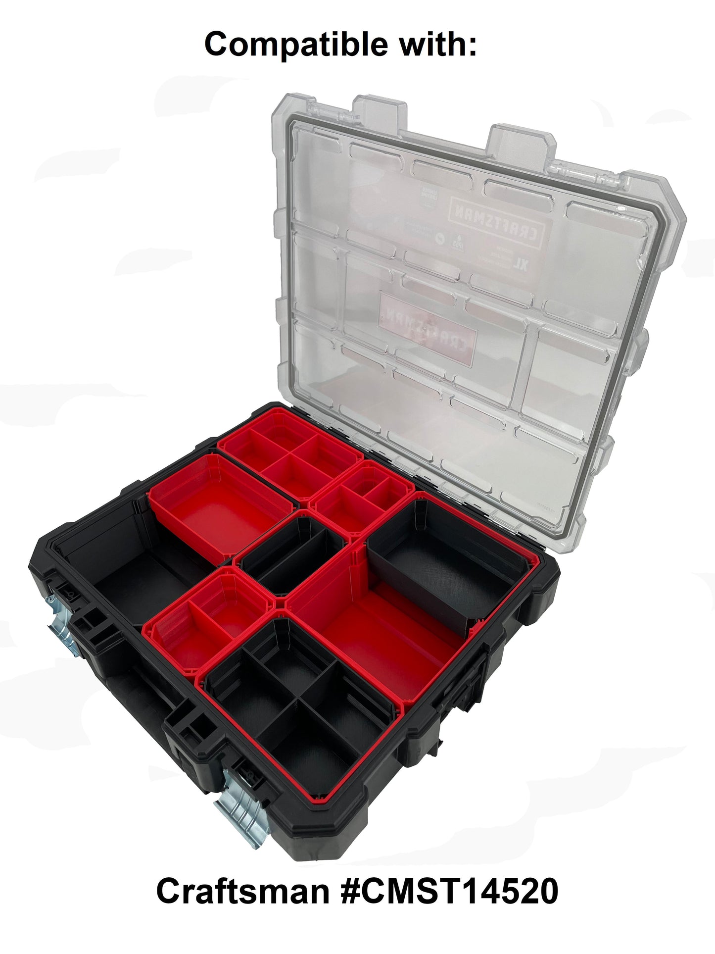 Craftsman XL Pro Organizer Compatible Extra Large Length Replacement Bin Cup - Red