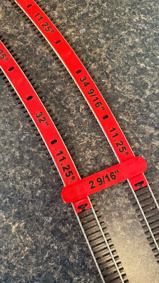 Customizable HO Flex Track Guide Spacer